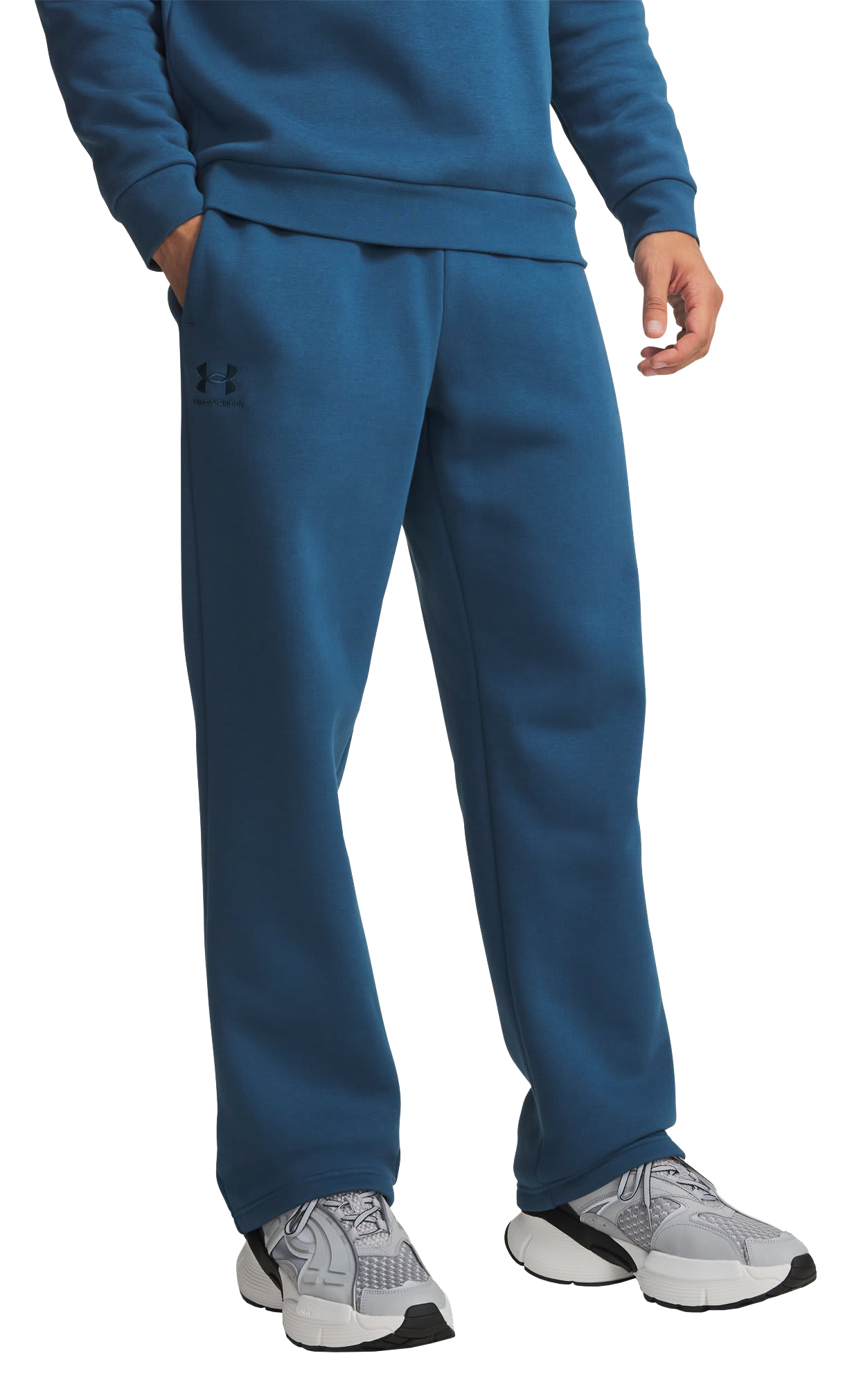 Image of Under Armour Icon Fleece Pants - Wham Blue/Wham Blue