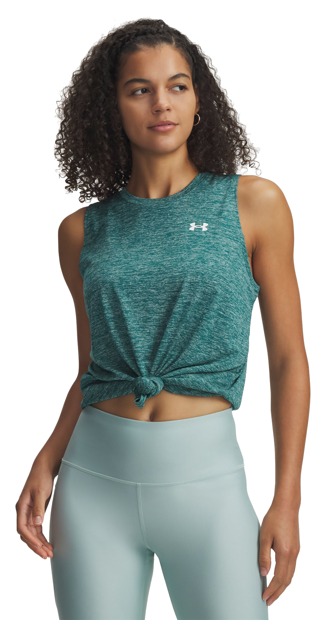 Image of Under Armour UA Tech Twist Tank Top - Rack Green/White