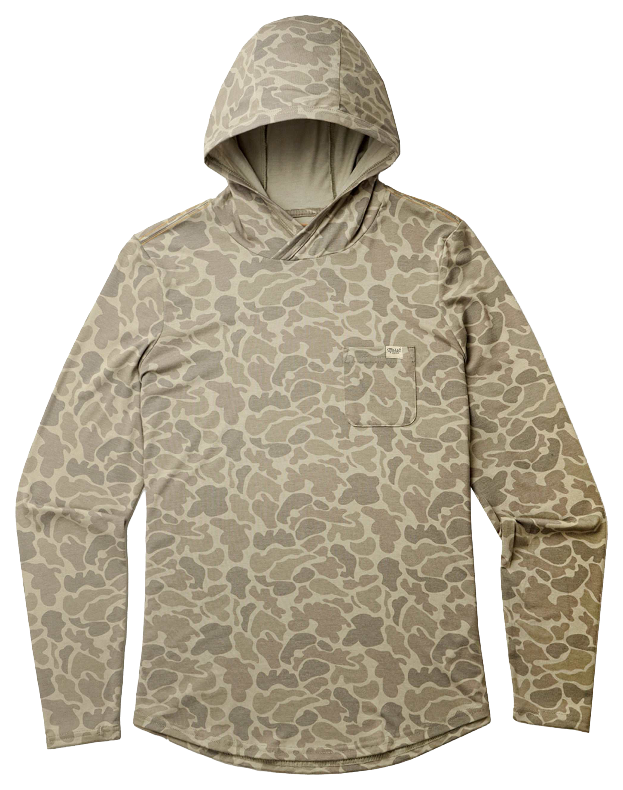 Image of Marsh Wear Buxton Hagood Long-Sleeve Hoodie - Khaki Mallard Camo