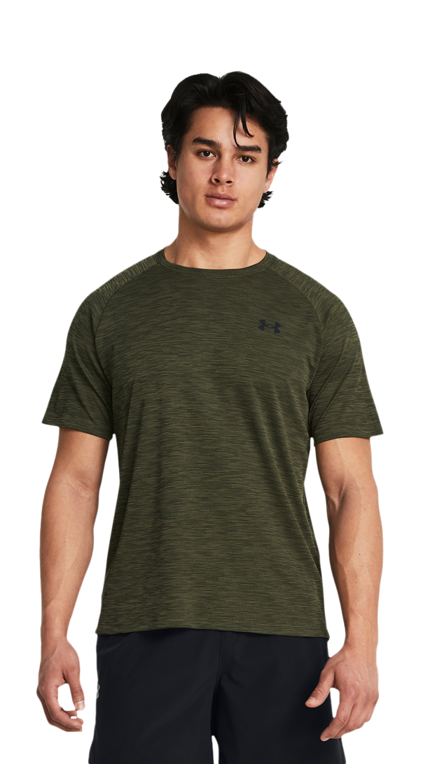 Image of Under Armour Tech Textured Short-Sleeve T-Shirt - Marine OD Green