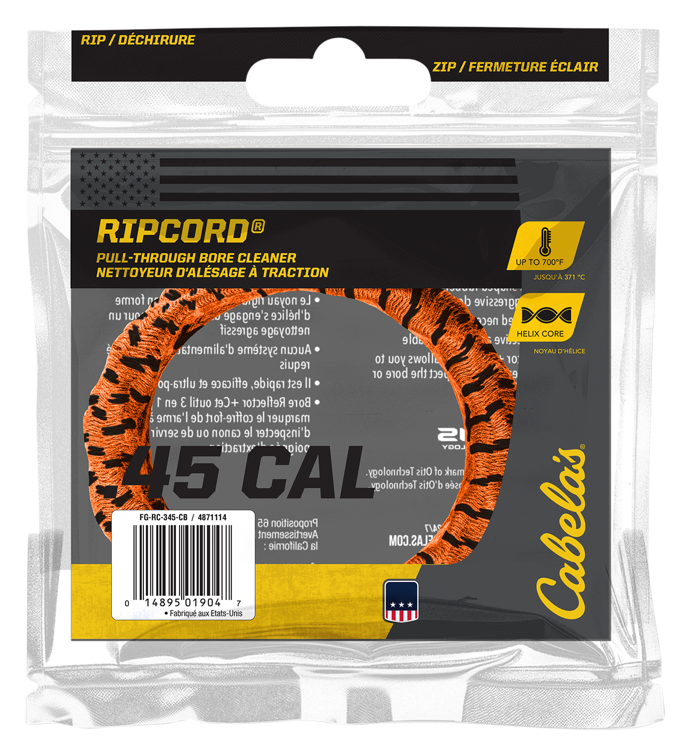 Cabela's Ripcord Pull-Through Bore Cleaner - .44-.45 Cal - Cabela's