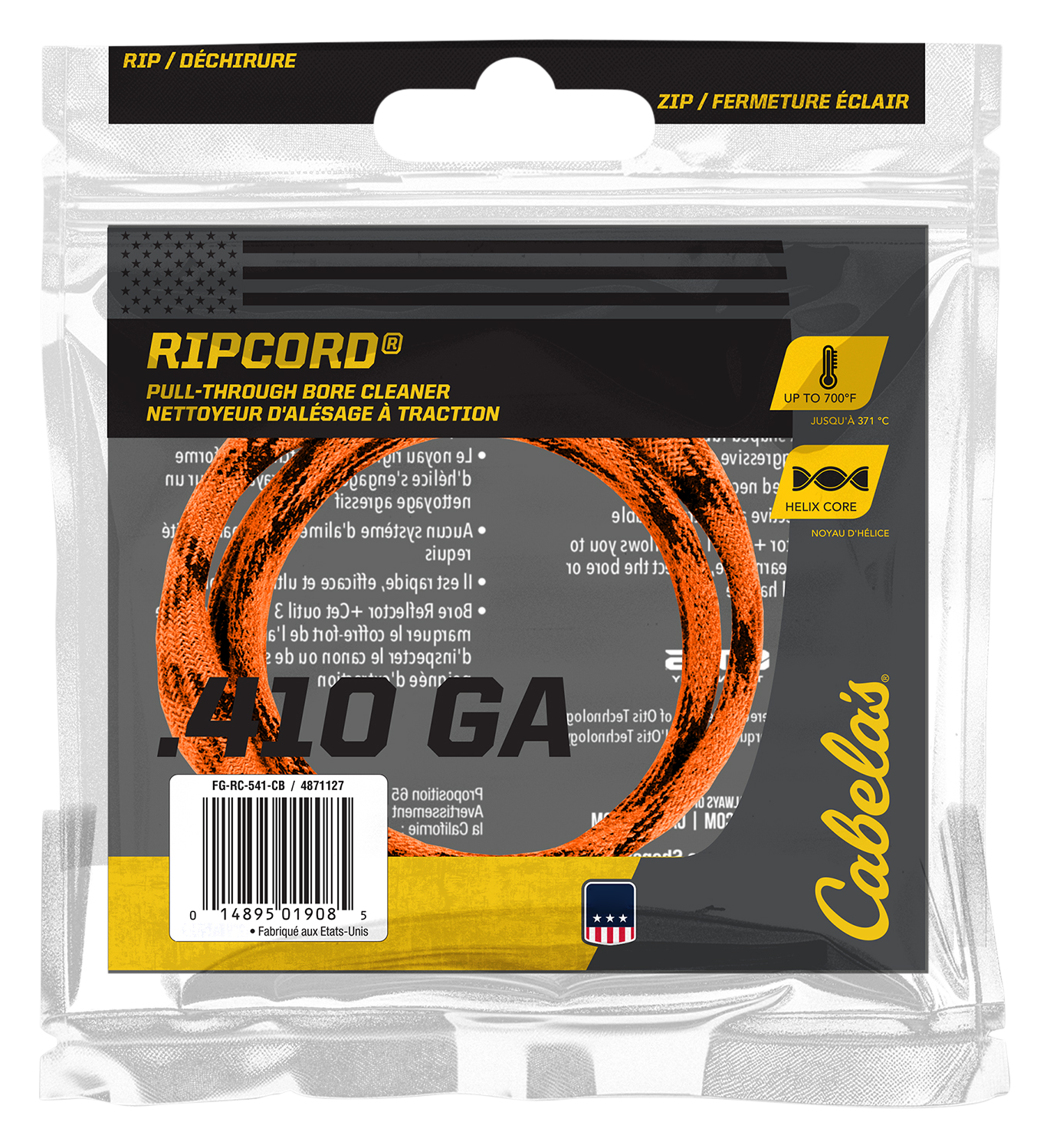Cabela's Ripcord Pull-Through Bore Cleaner - .410 Gauge - Cabela's