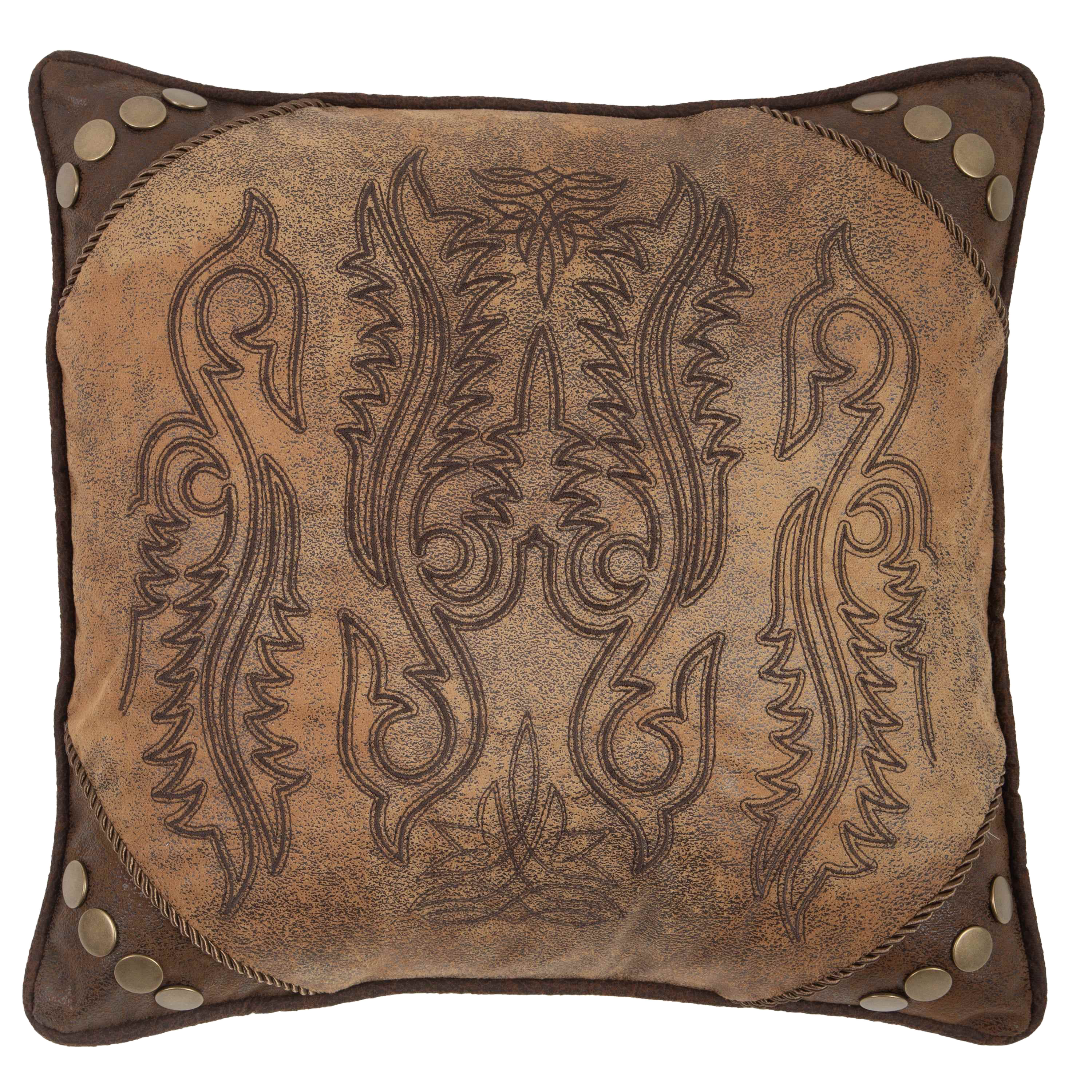 Image of Carstens, Inc. Western Scroll Throw Pillow