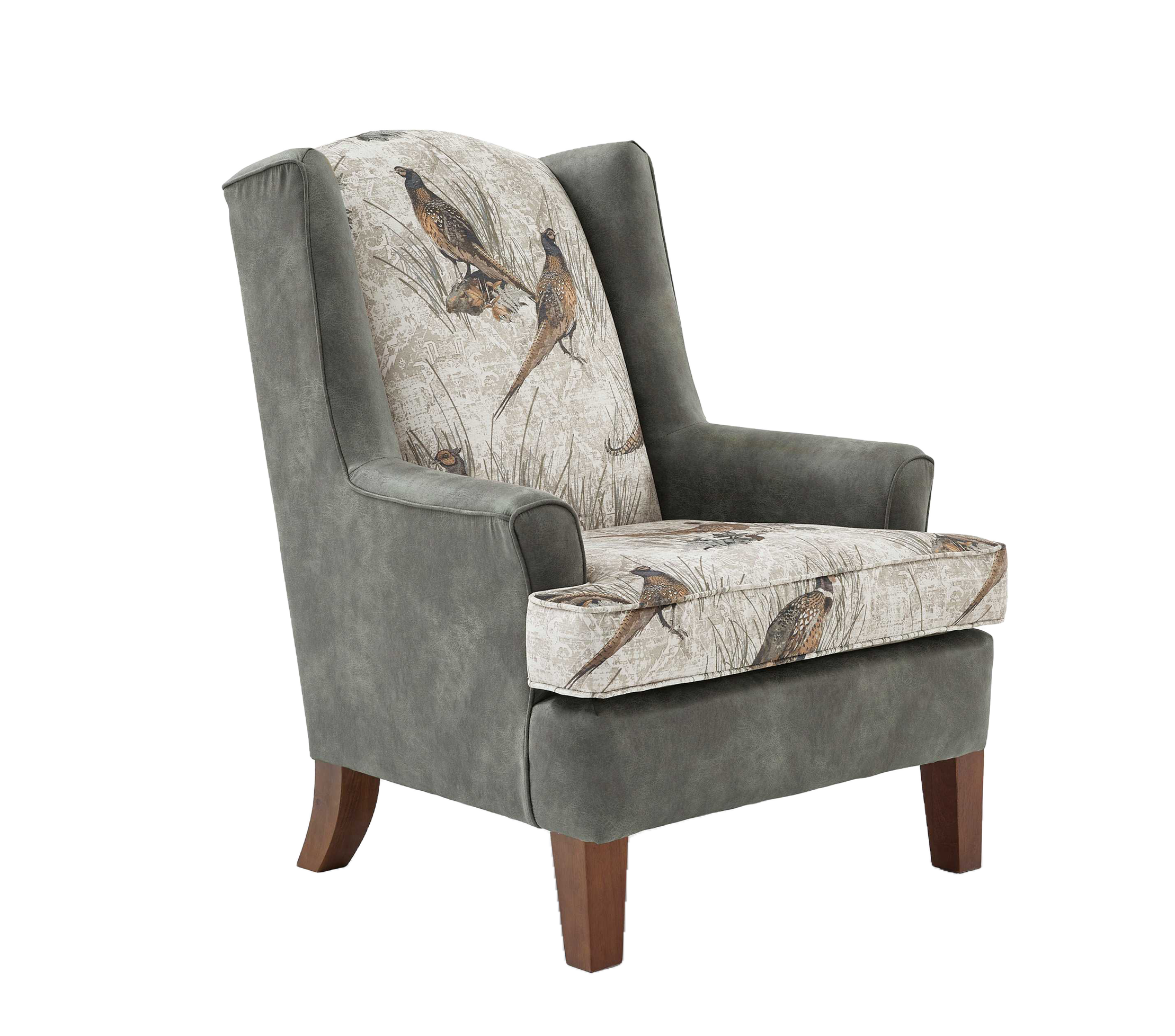 Image of Best Home Furnishings Field & Stream Collection Andrea Pheasant Wingback Chair