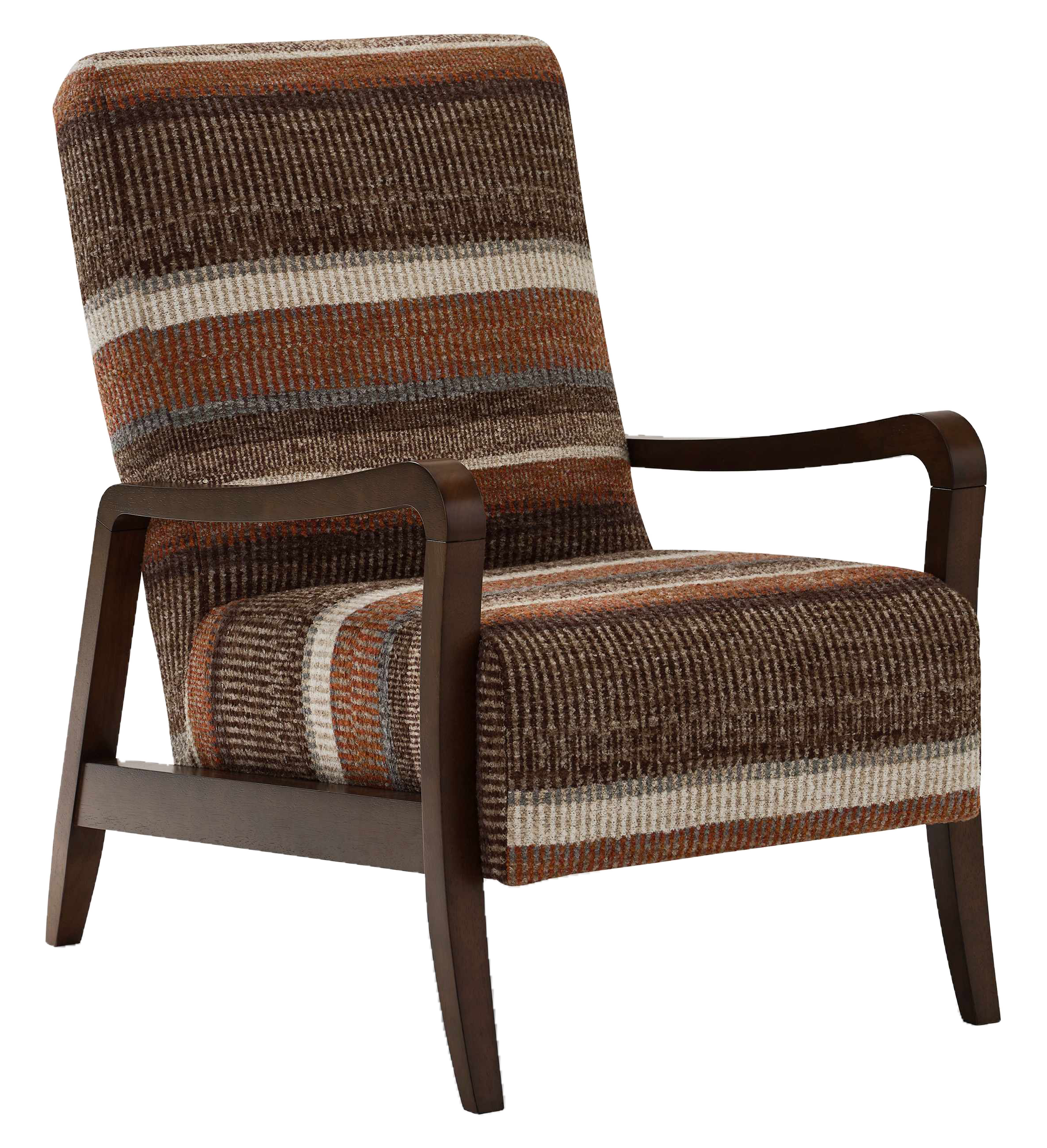 Image of Best Home Furnishings Field & Stream Collection Rybe Brown Striped Accent Chair