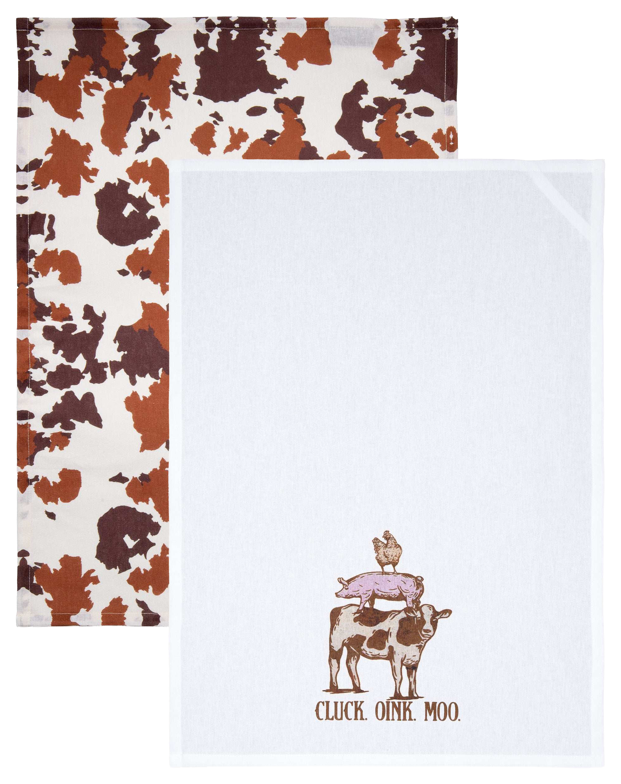 Image of Carstens, Inc. Wrangler Cows Tea Towels 2-Pack