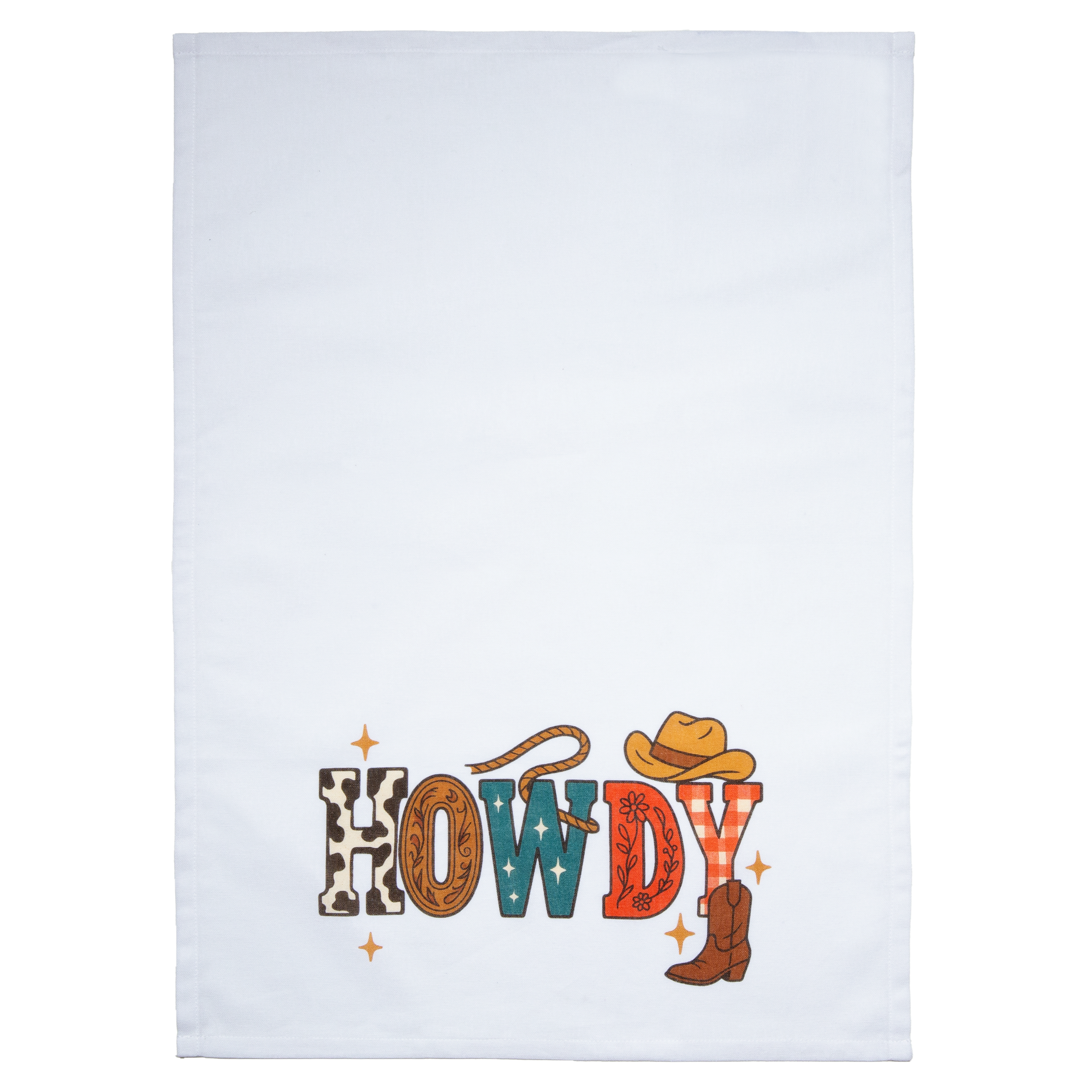 Image of Carstens, Inc. Wrangler Howdy Tea Towel