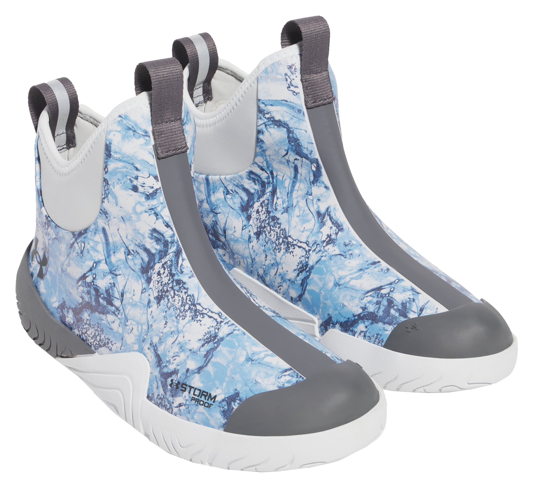 Under Armour Under Armour Shoreman Print Deck Boots for Men - Castlerock/Distant Gray/Anthracite - $125.00 at Bass Pro Shops