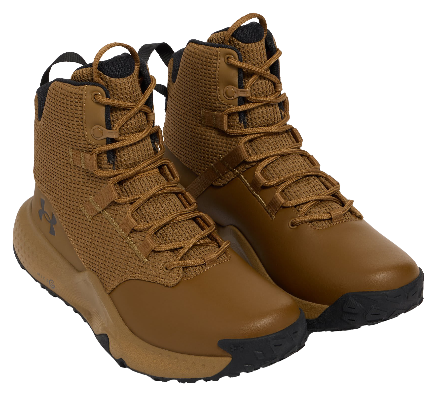 Image of Under Armour Stellar Mid Tactical Boots for Men - Coyote/Coyote Brown/Black