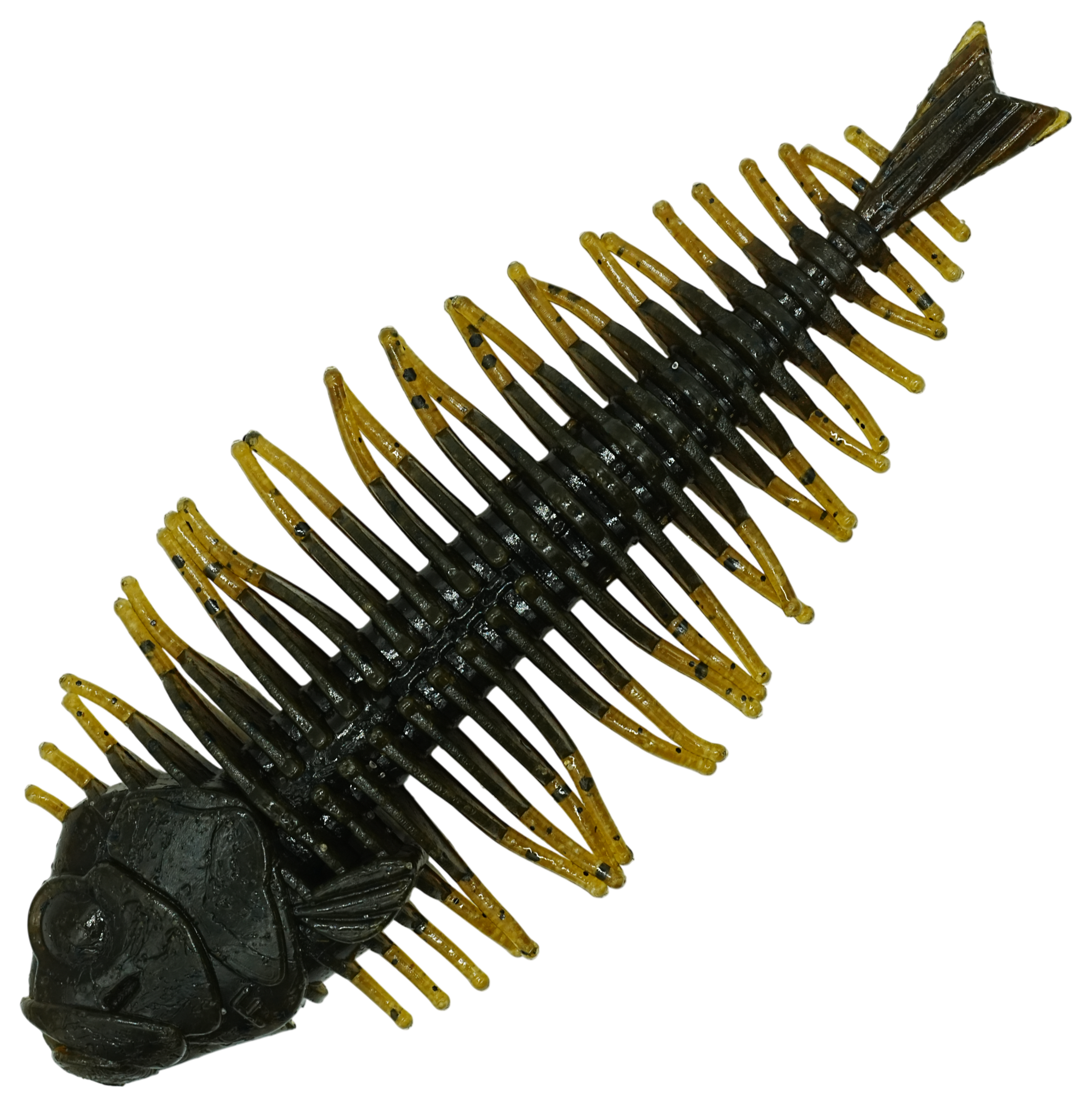 Image of "D Style Geelacanth Bait - Green Pumpkin - 4"""
