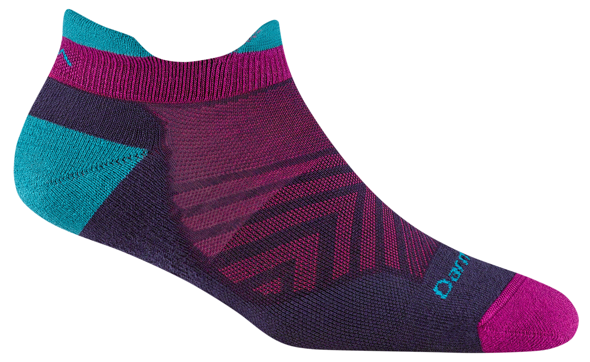 Image of Darn Tough Run No Show Cushioned Ultra-Lightweight Running Socks For Women - Blackberry