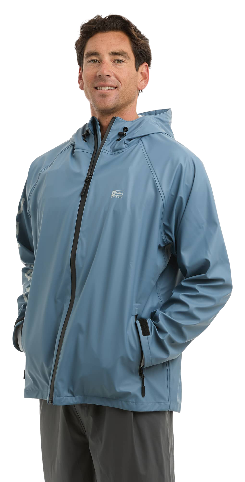 Image of Pelagic Chubasco Rain Jacket - Petrol