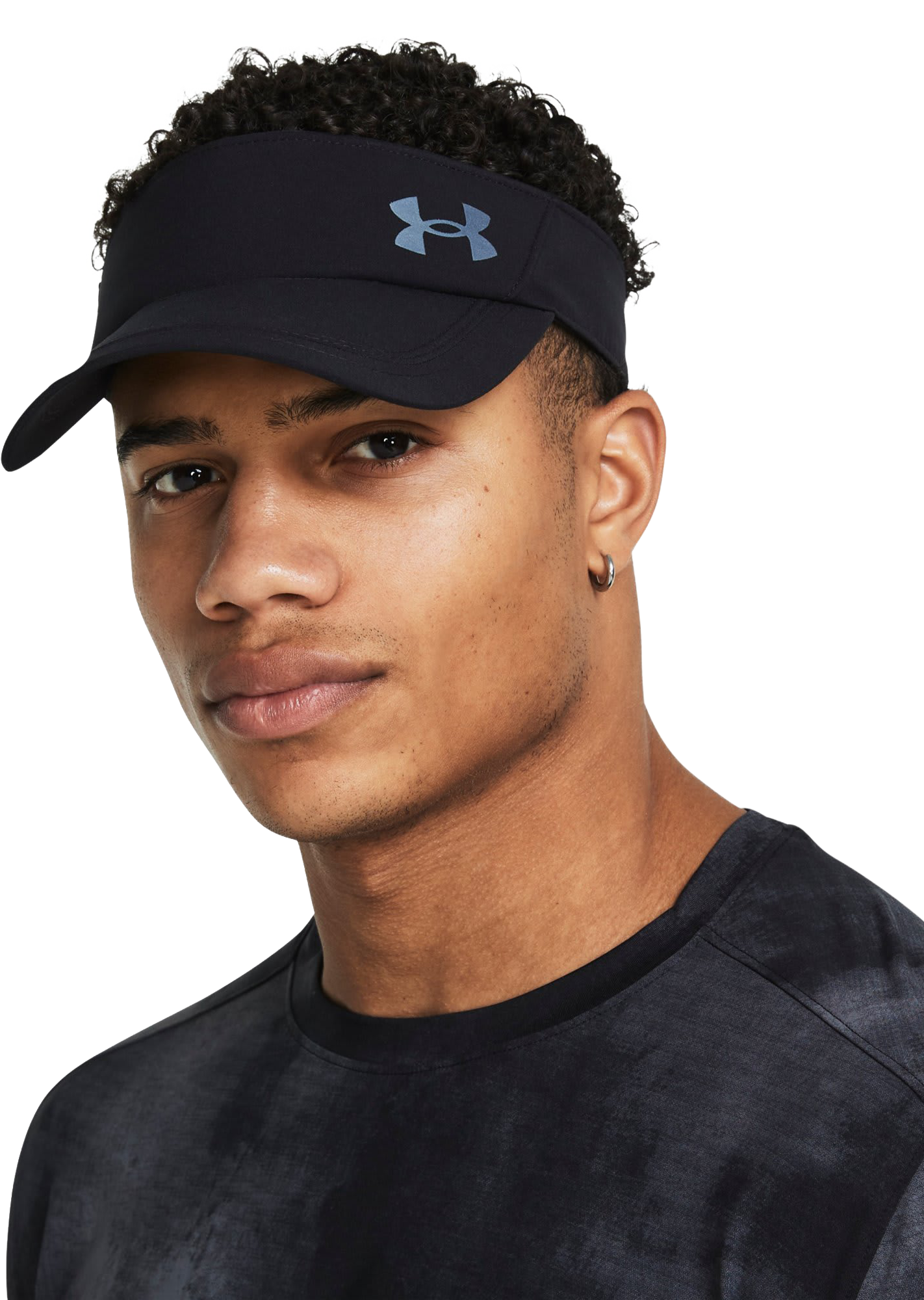 Image of Under Armour UA Launch Visor - Black/Black/Reflective