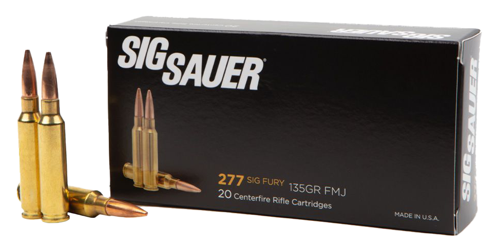 Image of SIG SAUER .277 SIG FURY 135 Grain Elite Ball FMJ Centerfire Rifle Ammo