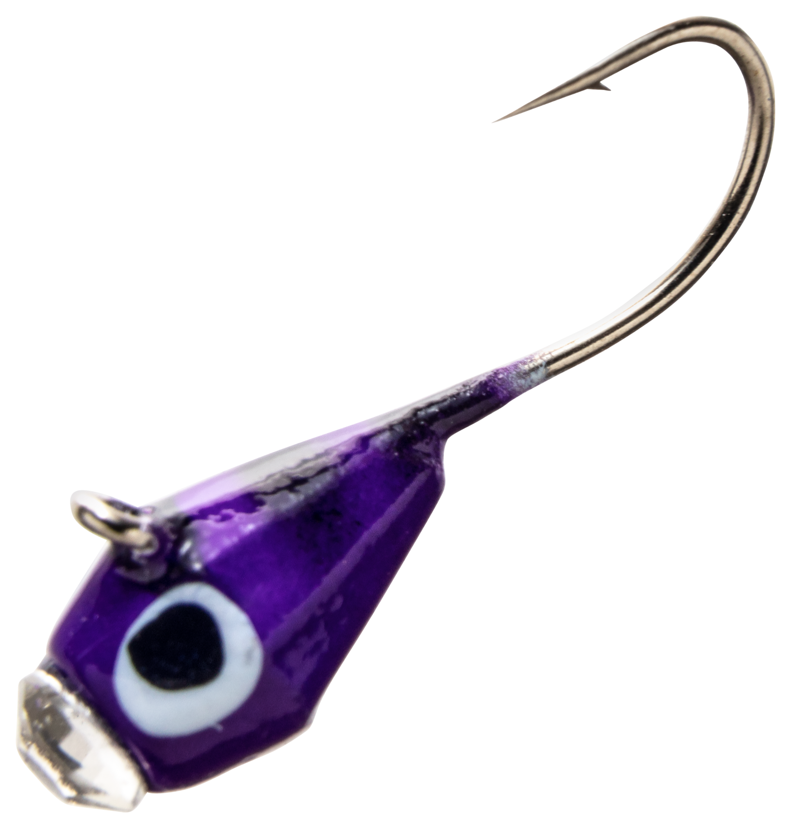 Image of Custom Jigs & Spins Glazba Tungsten Ice Jig - 3/64 oz - Purple Tiger