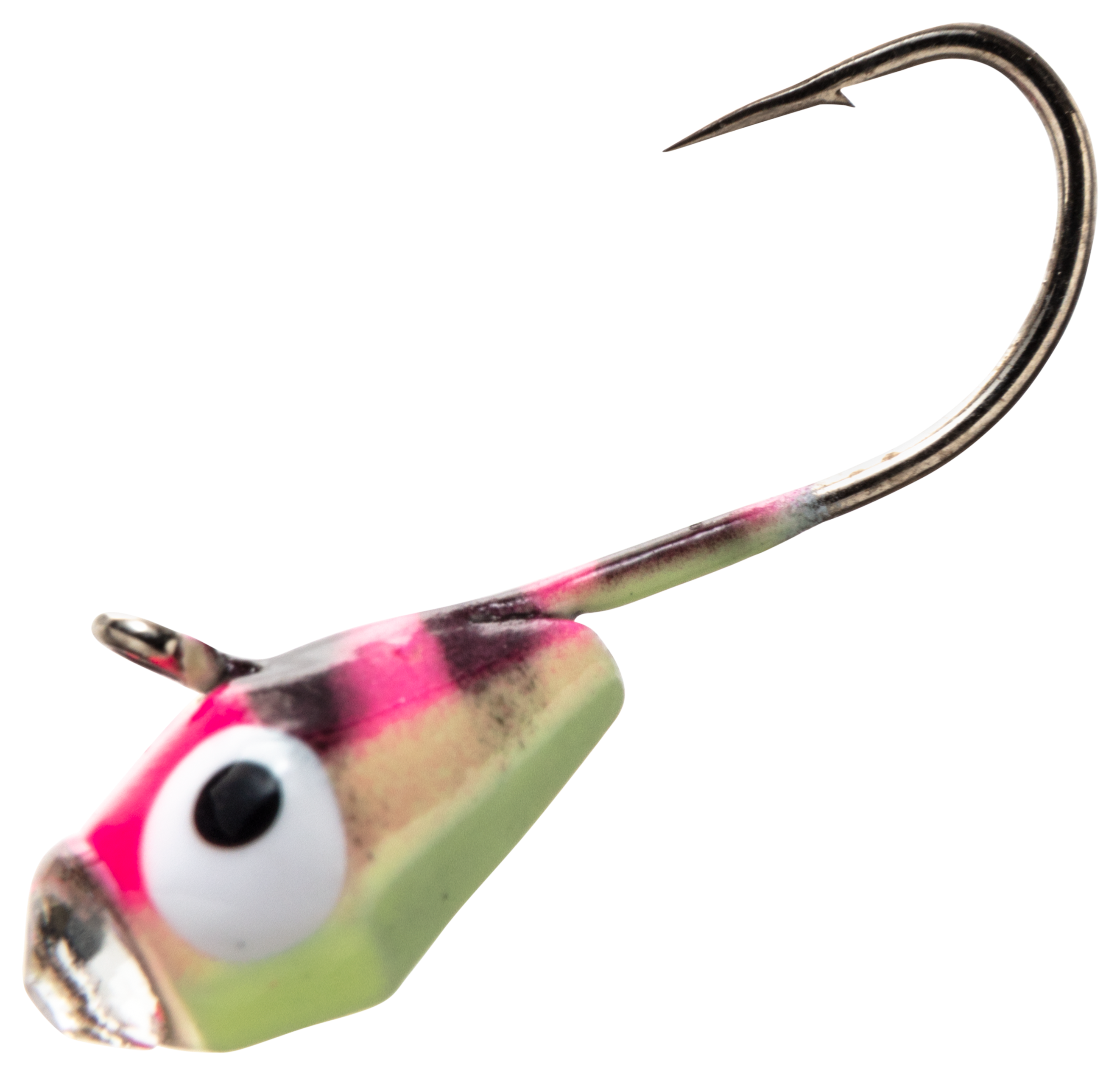 Image of Custom Jigs & Spins Glazba Tungsten Ice Jig - 1/16 oz - Pink Tiger Glow