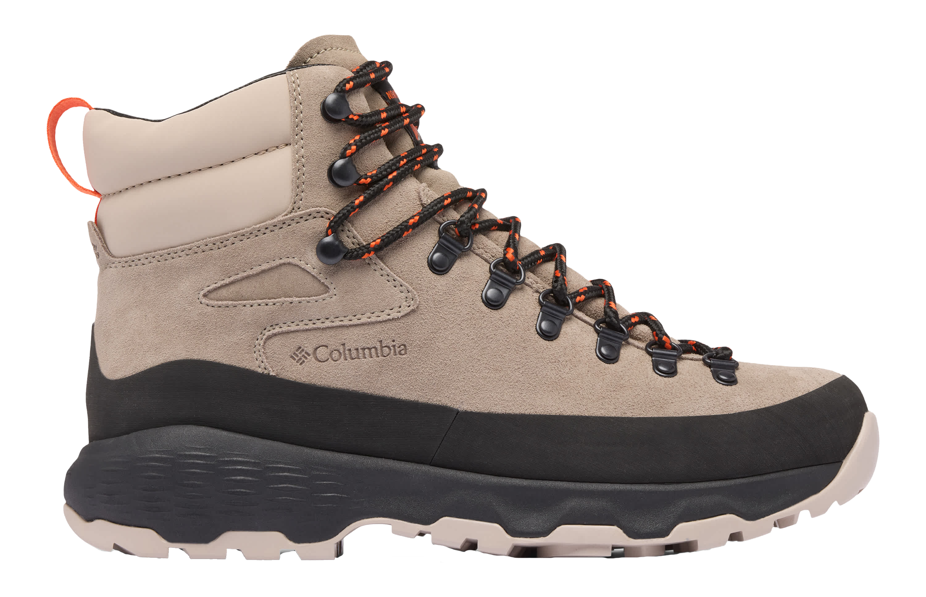 Image of Columbia Newton Alpine PT Waterproof Hiking Boots for Men - Kettle/Tangy Orange