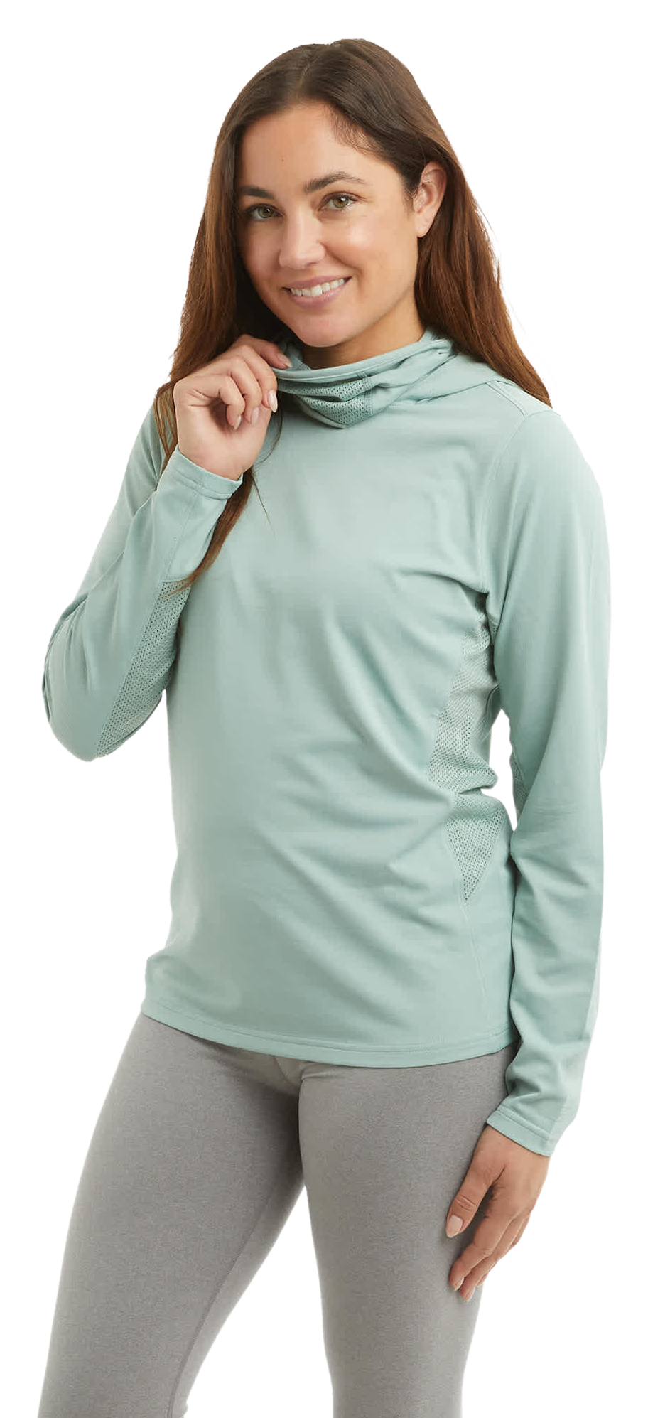 Image of Pelagic Exo-Tech Hooded Fishing Shirt - Sage