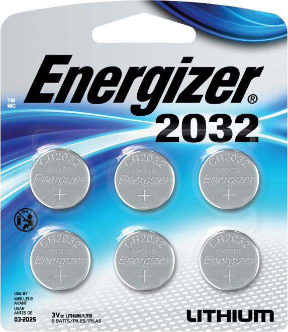 Energizer Lithium 2032 3V Batteries 6-Pack