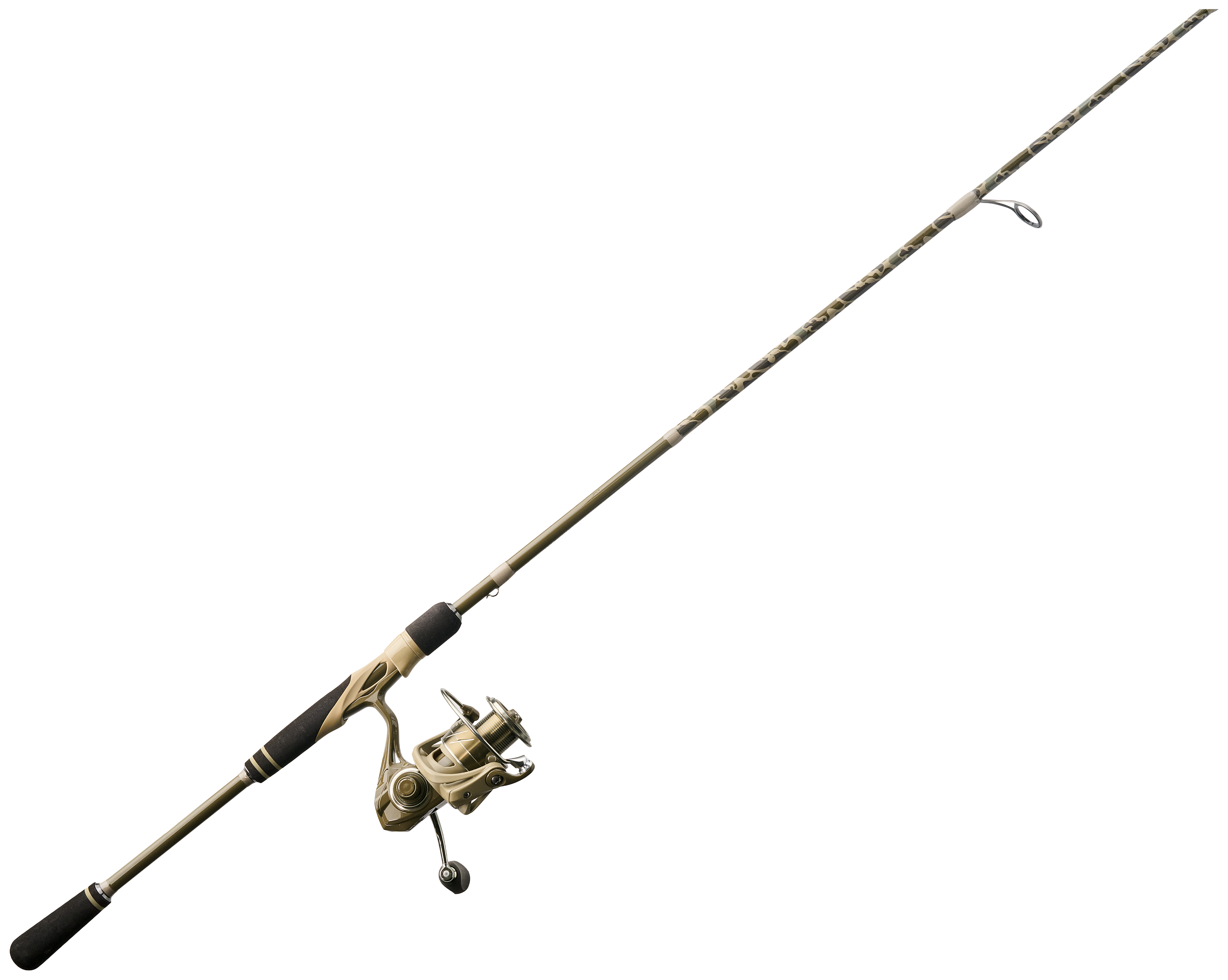 Bass Pro Shops Bass Pro Shops Prodigy Spinning Combo in Green Fish Camo - 3000 - 7' - Medium Heavy - 5.0:1 - $119.99 at Bass Pro Shops