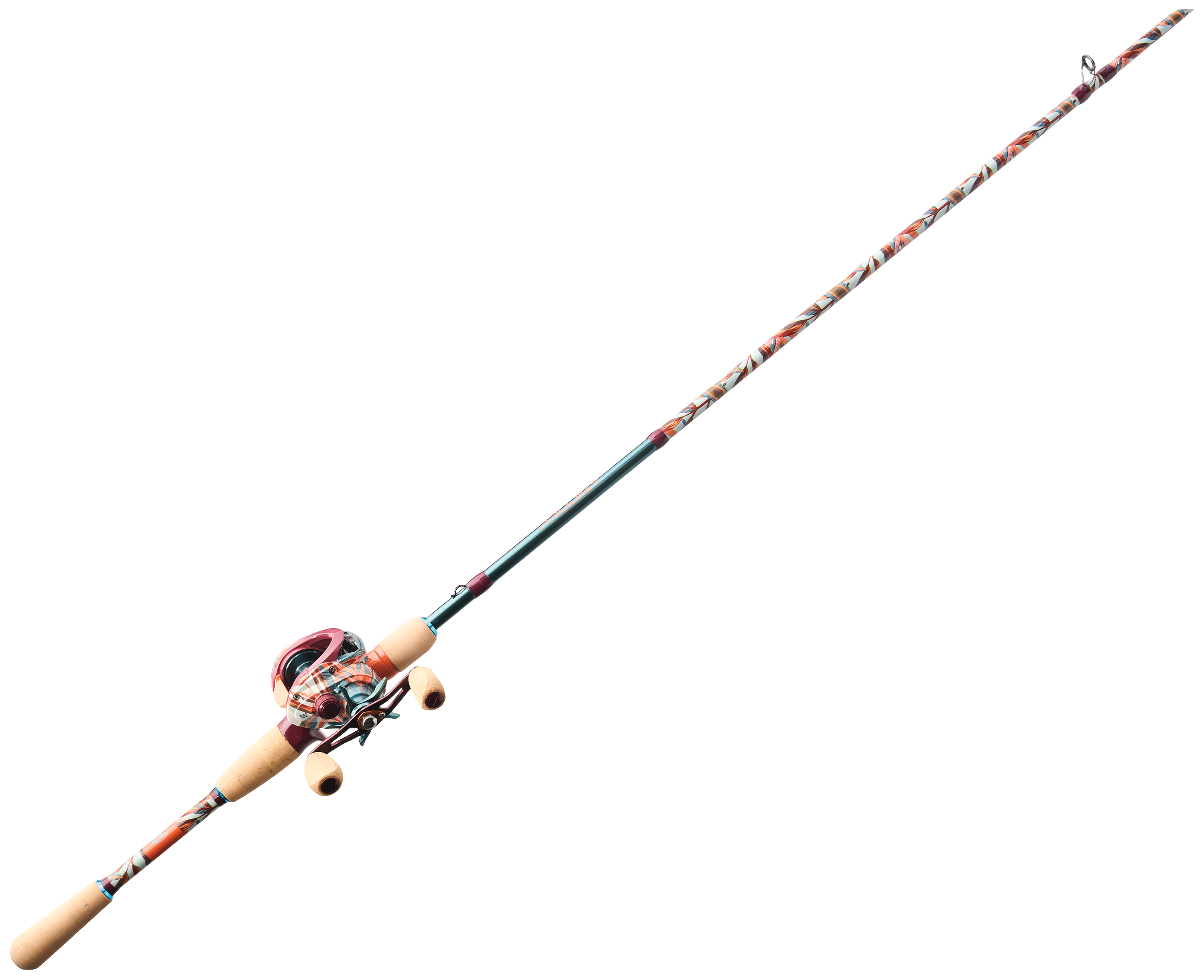 Bass Pro Shops Prodigy Baitcast Combo in Floral - 7' - Medium Heavy