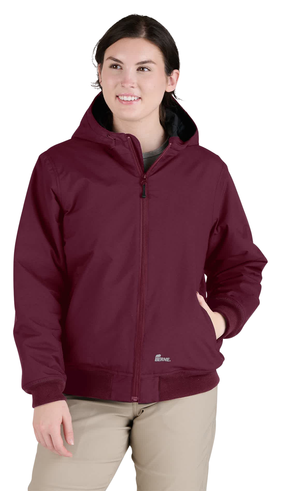 Image of Berne Weather Warrior Flex Nylon Hooded Active Jacket