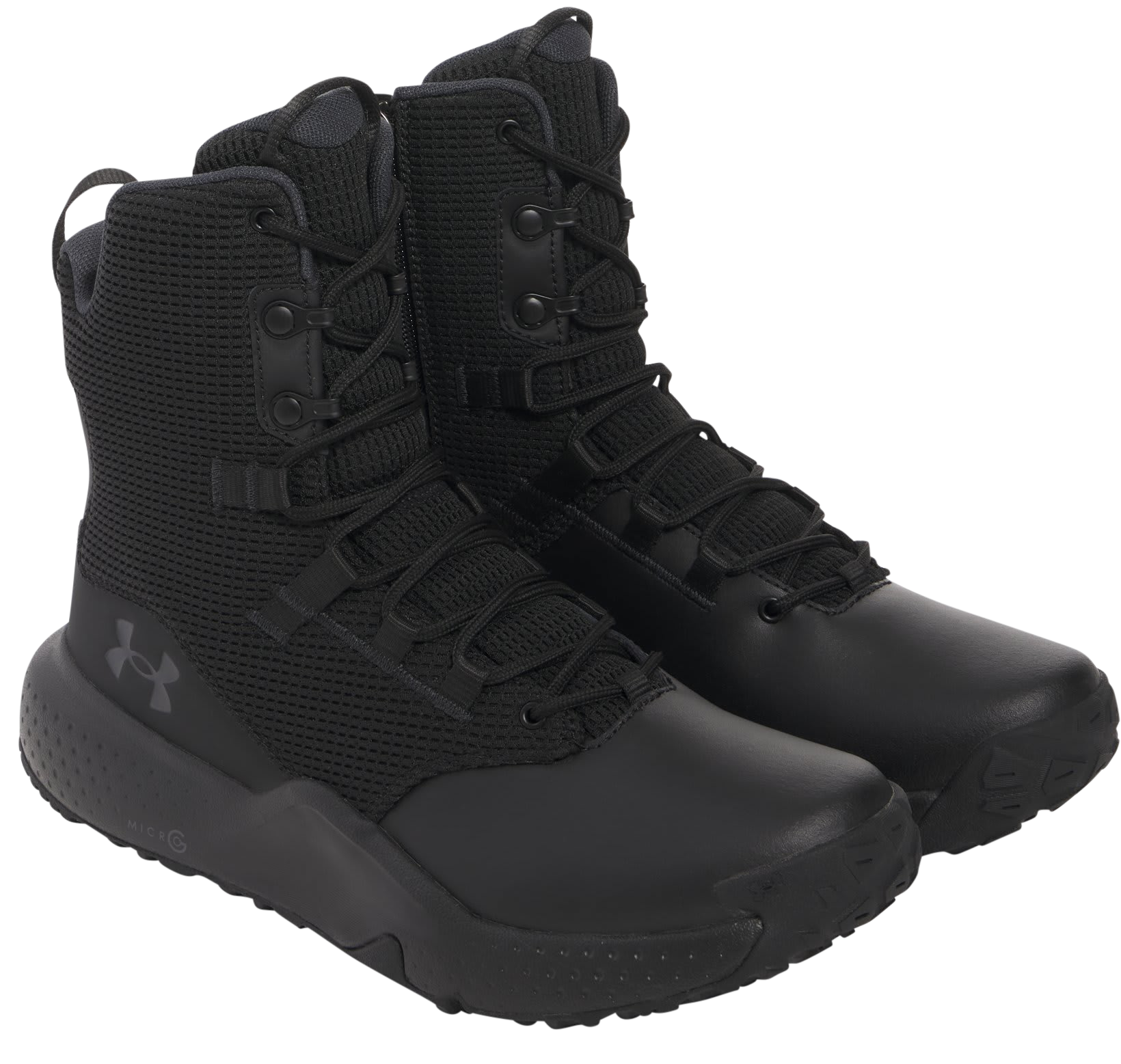 Image of Under Armour Stellar Side-Zip Tactical Boots for Men - Black/Anthracite