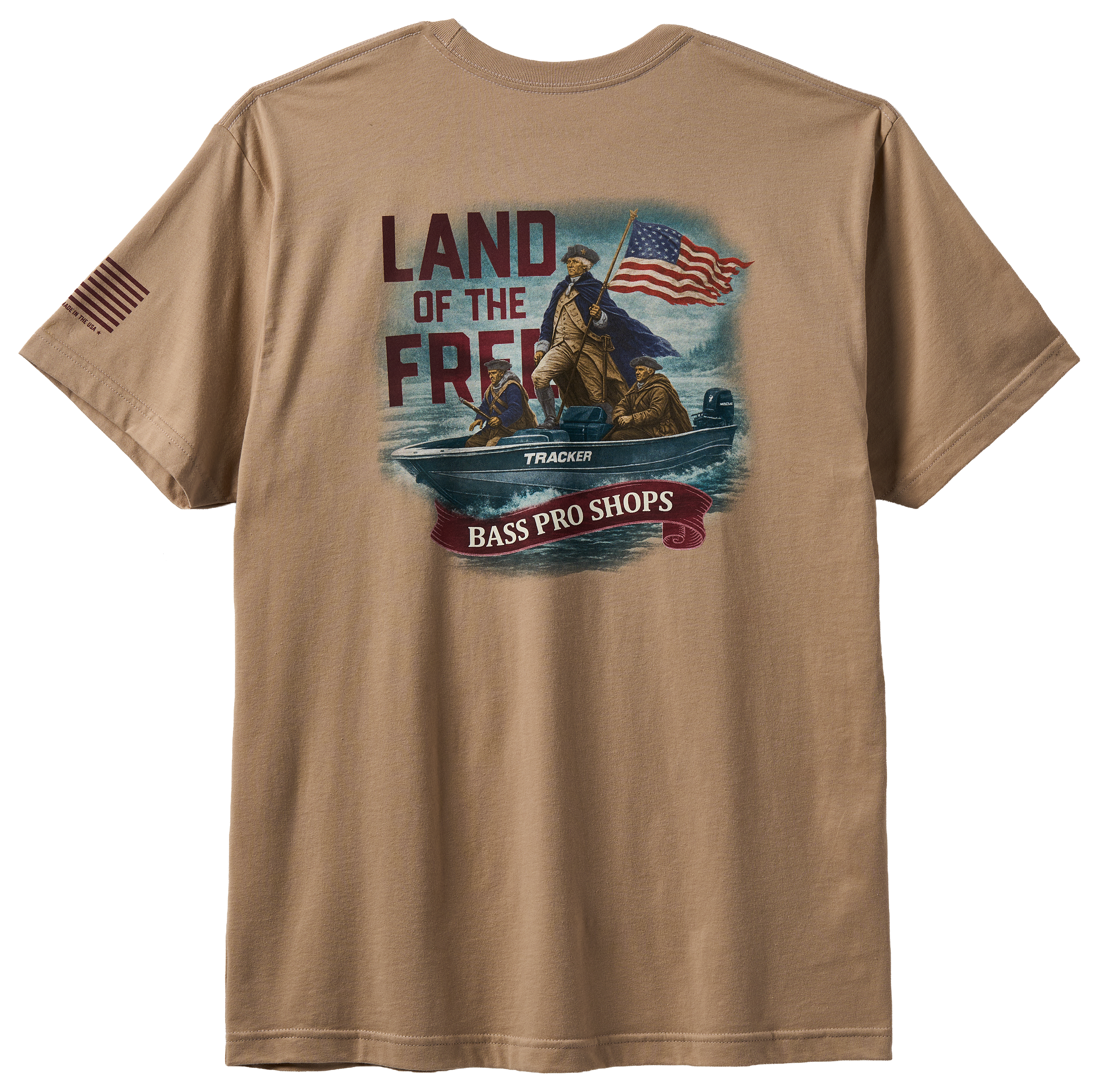 Image of Land of the Free Tracker Washington Crossing Short-Sleeve T-Shirt