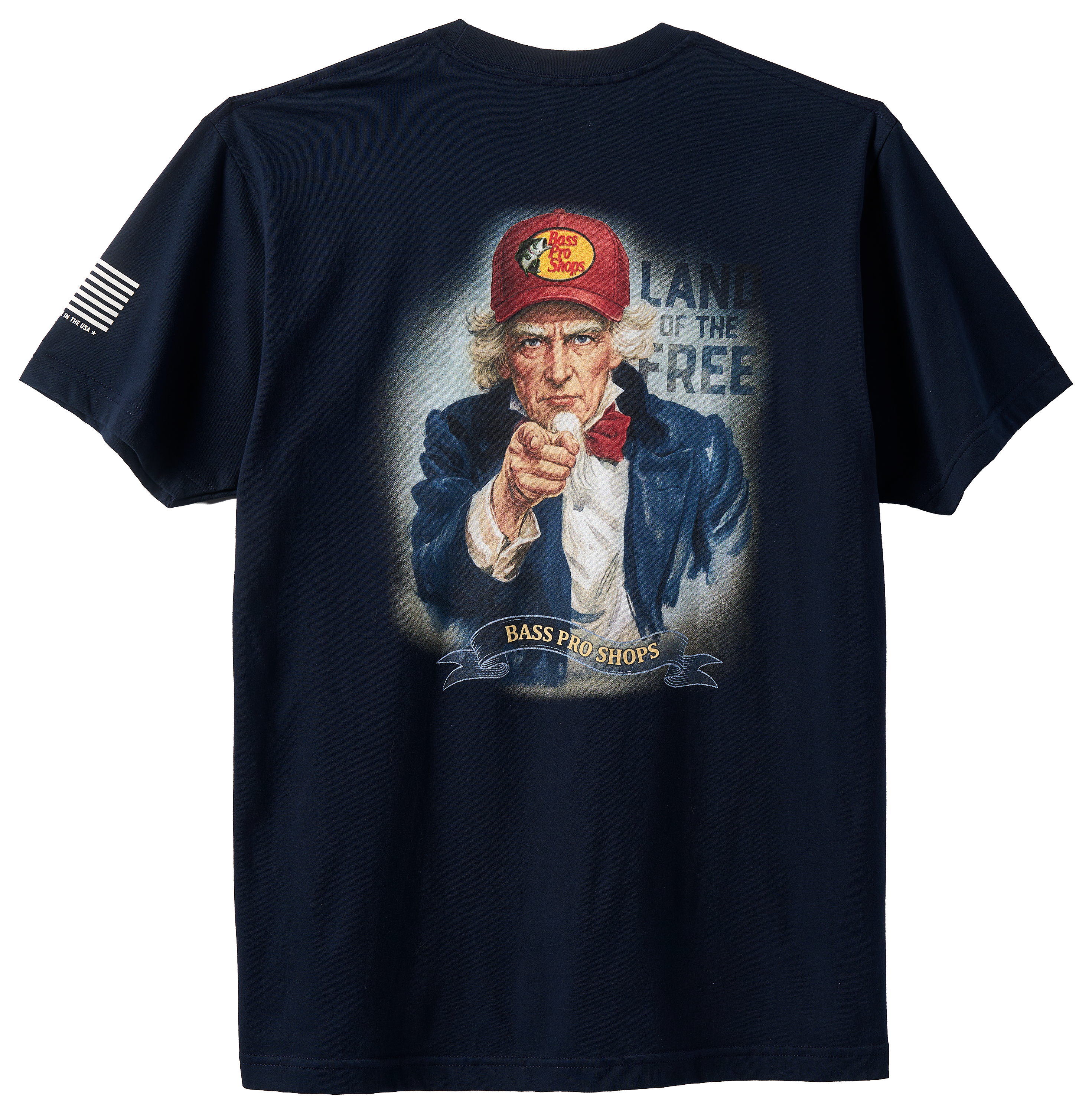 Image of Land of the Free Bass Pro Shops Uncle Sam Short-Sleeve T-Shirt