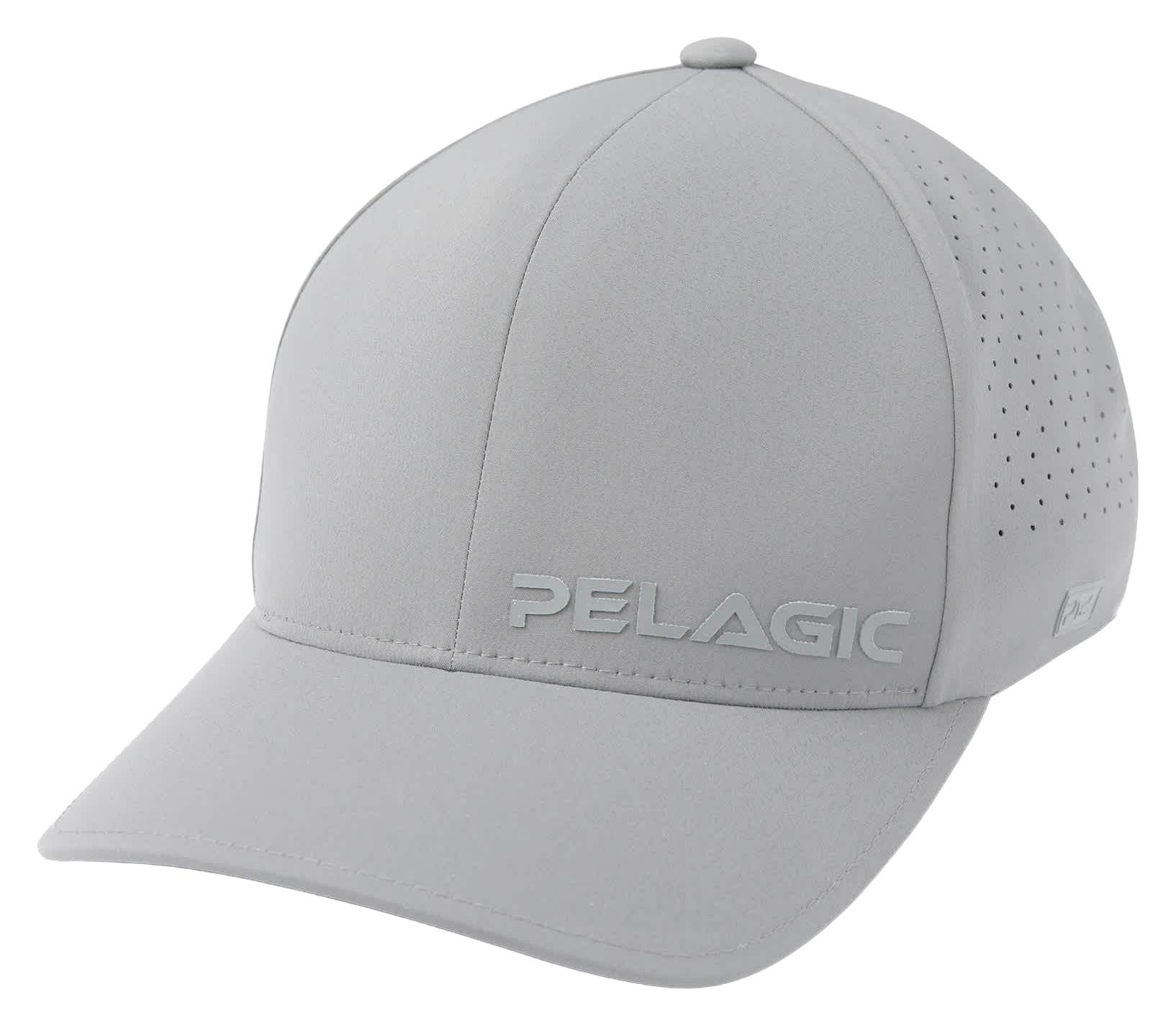 Image of Pelagic Flexfit Alpha Logo Snapback Cap - Light Grey