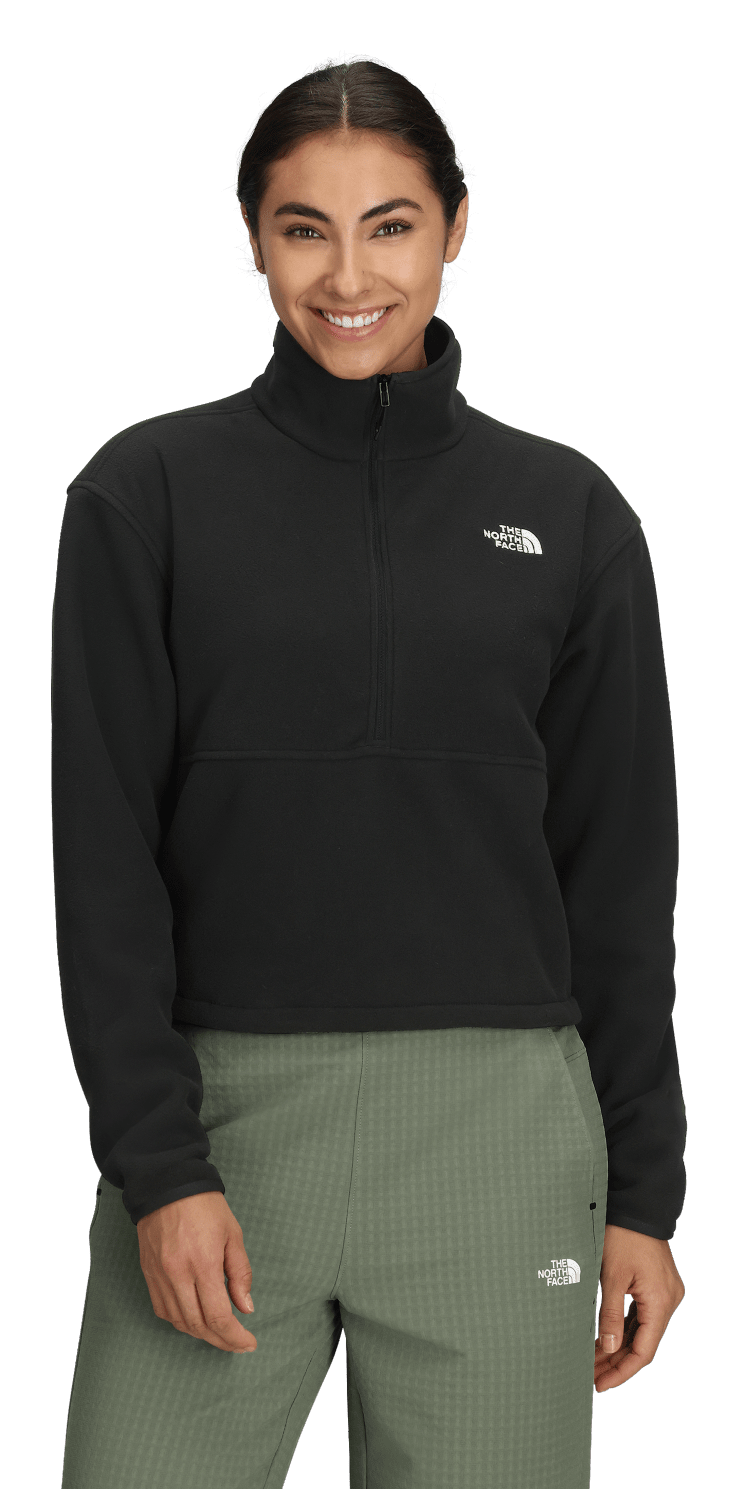 Image of The North Face Glacier Fleece Half-Zip Short Jacket - TNF Black