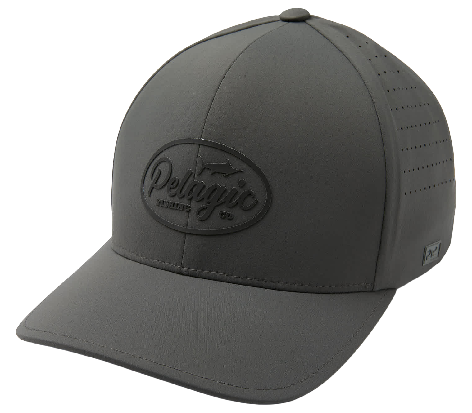 Image of Pelagic Flexfit Alpha Circled Logo Snapback Cap - Graphite