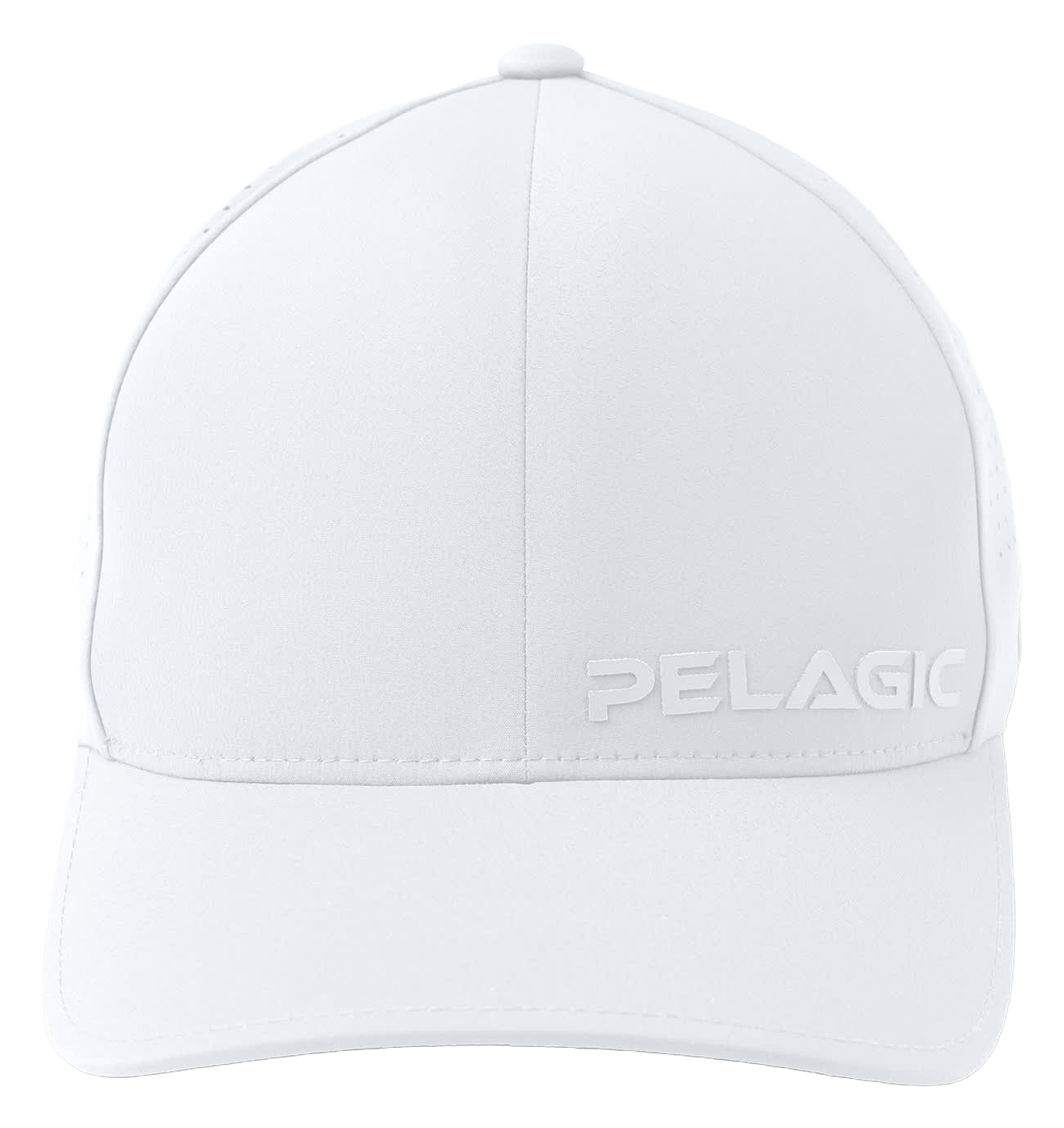 Image of Pelagic Flexfit Alpha Logo Snapback Cap - White