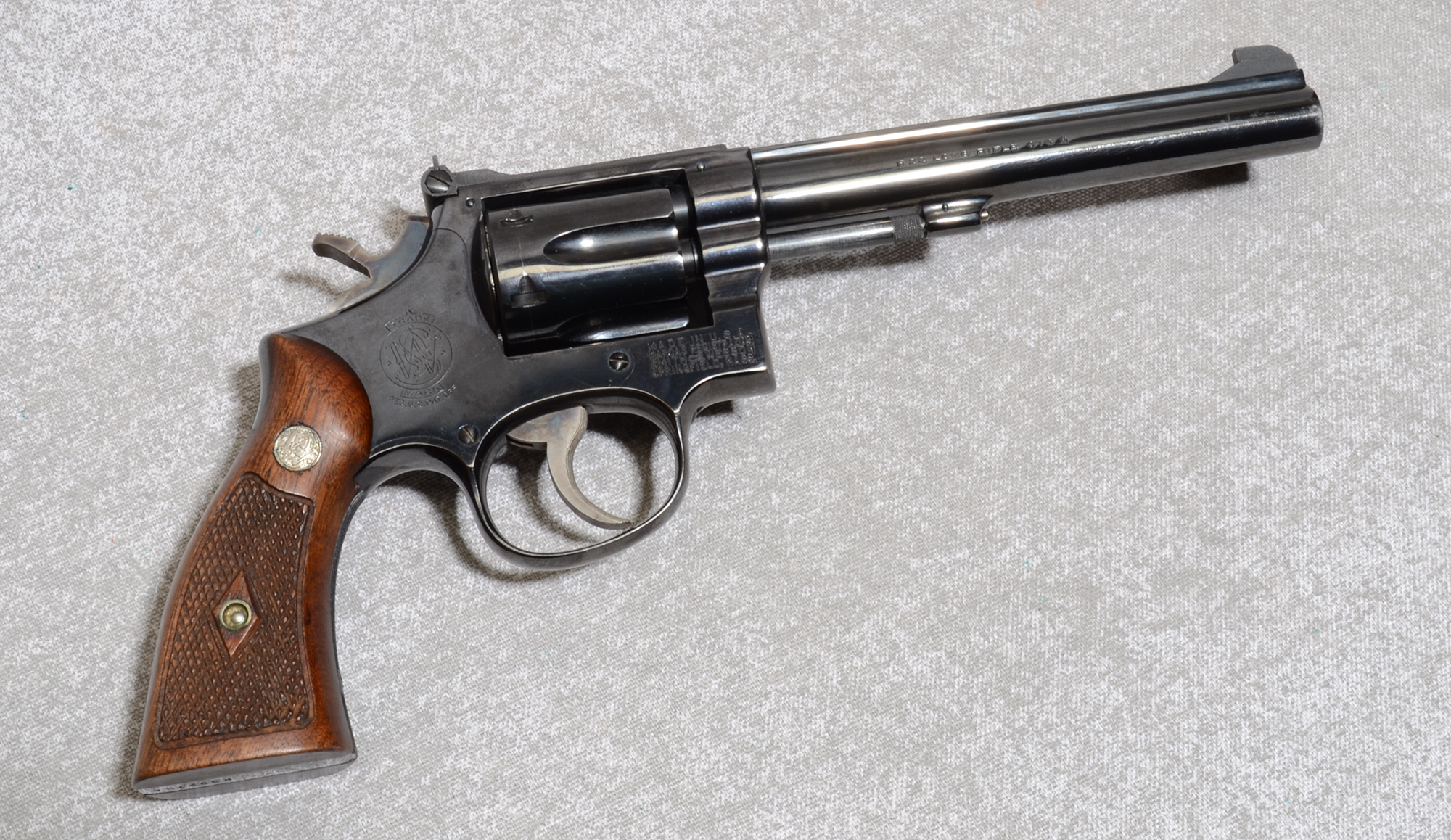Image of "Smith & Wesson 17 (k-22 Masterpiece) Pistol, .22 Long Rifle, 6"" Barrel, 2.5 lbs."