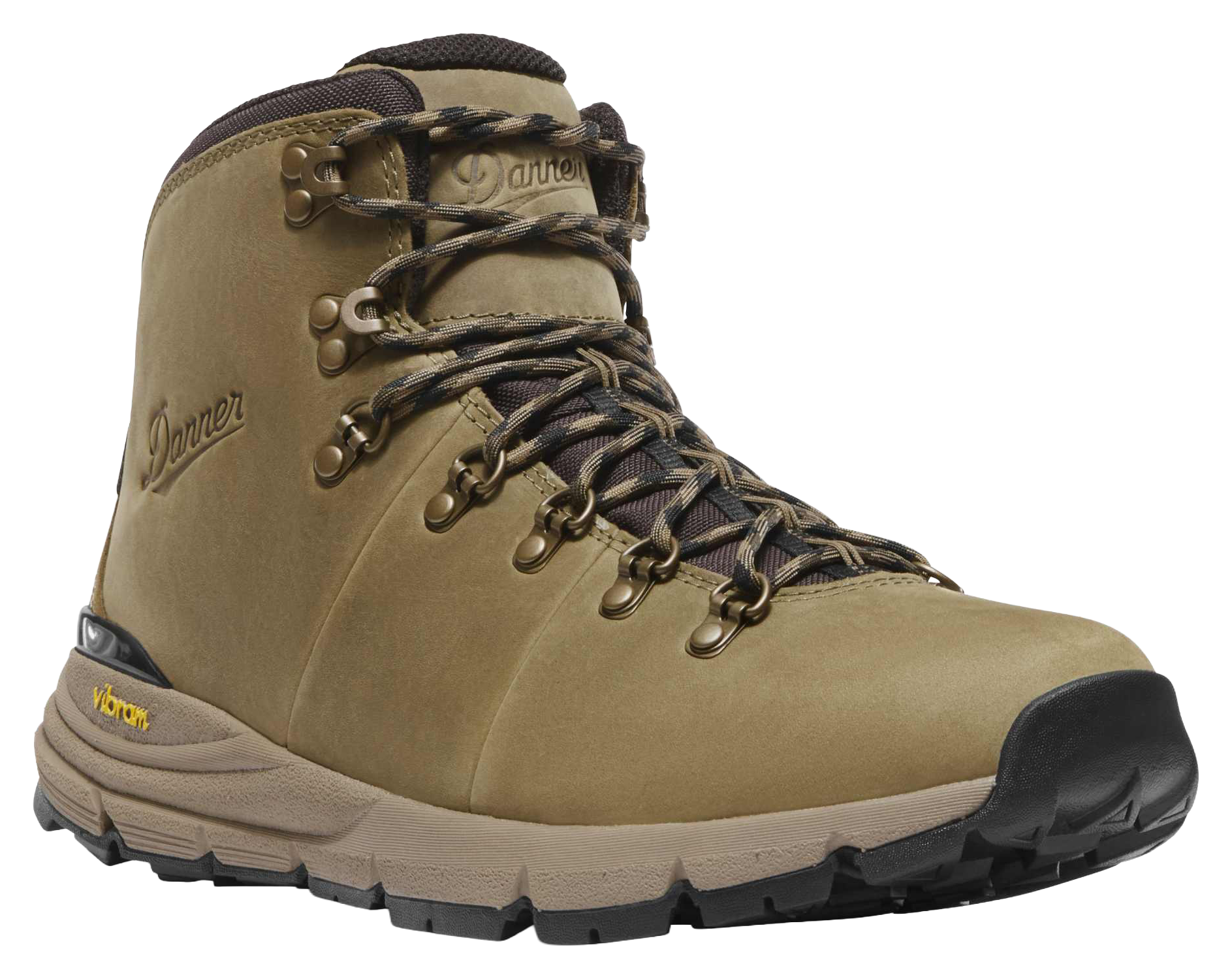 Image of Danner Mountain 600 Leaf GTX Waterproof Hiking Boots for Men - Olive/Timberwolf