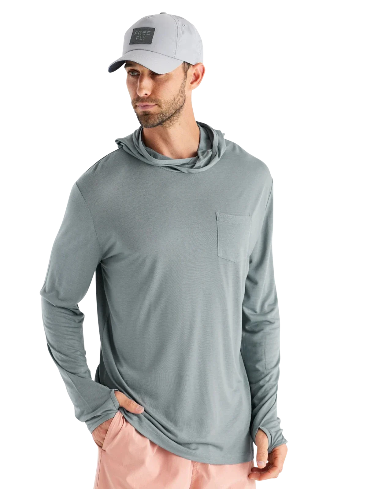Image of Free Fly Bamboo Lightweight Hoodie - Slate