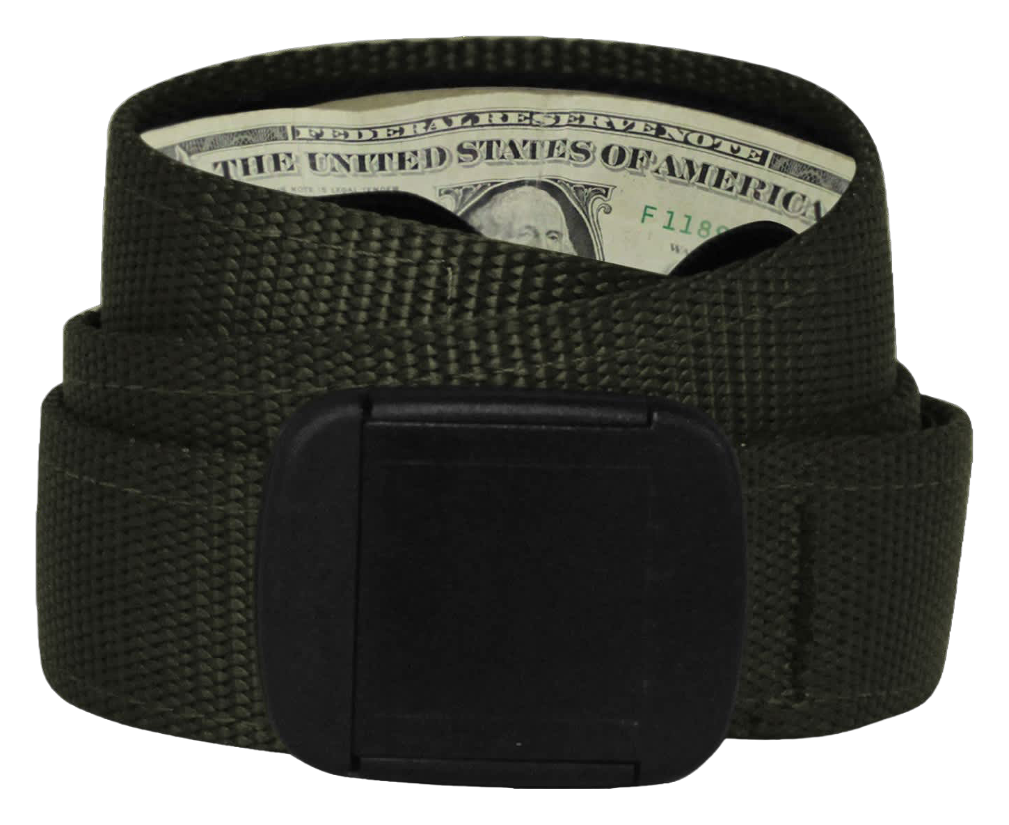 Image of Bison Designs T Lock Money Belt - Dark Olive