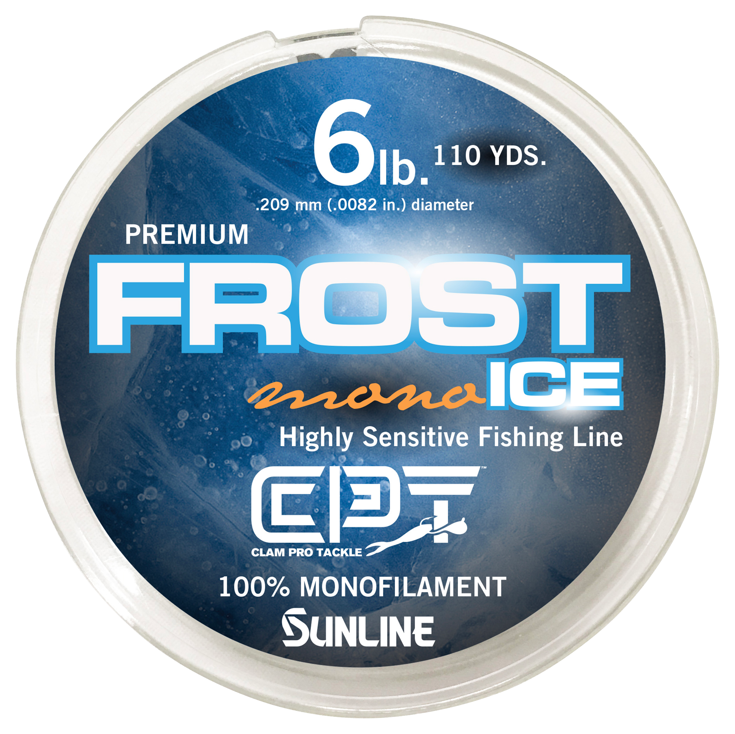 Clam Premium Frost Ice Monofilament Fishing Line