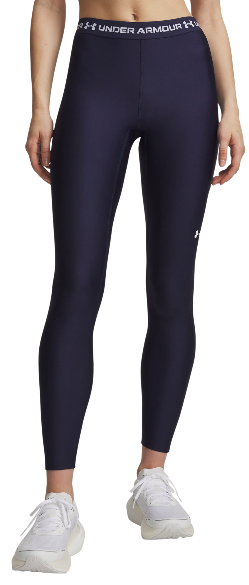 Image of Under Armour HeatGear Leggings - Midnight Navy/White