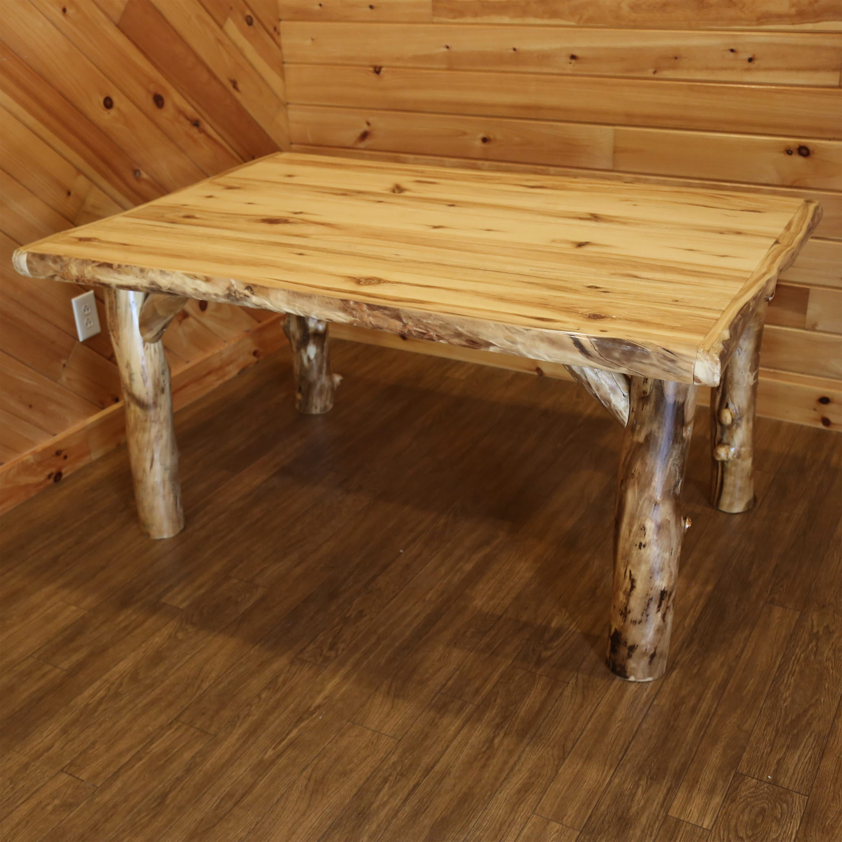 Image of "Log Cabin Rustics Cabin Cove Rectangular Dining Table - 42"" x 84"""