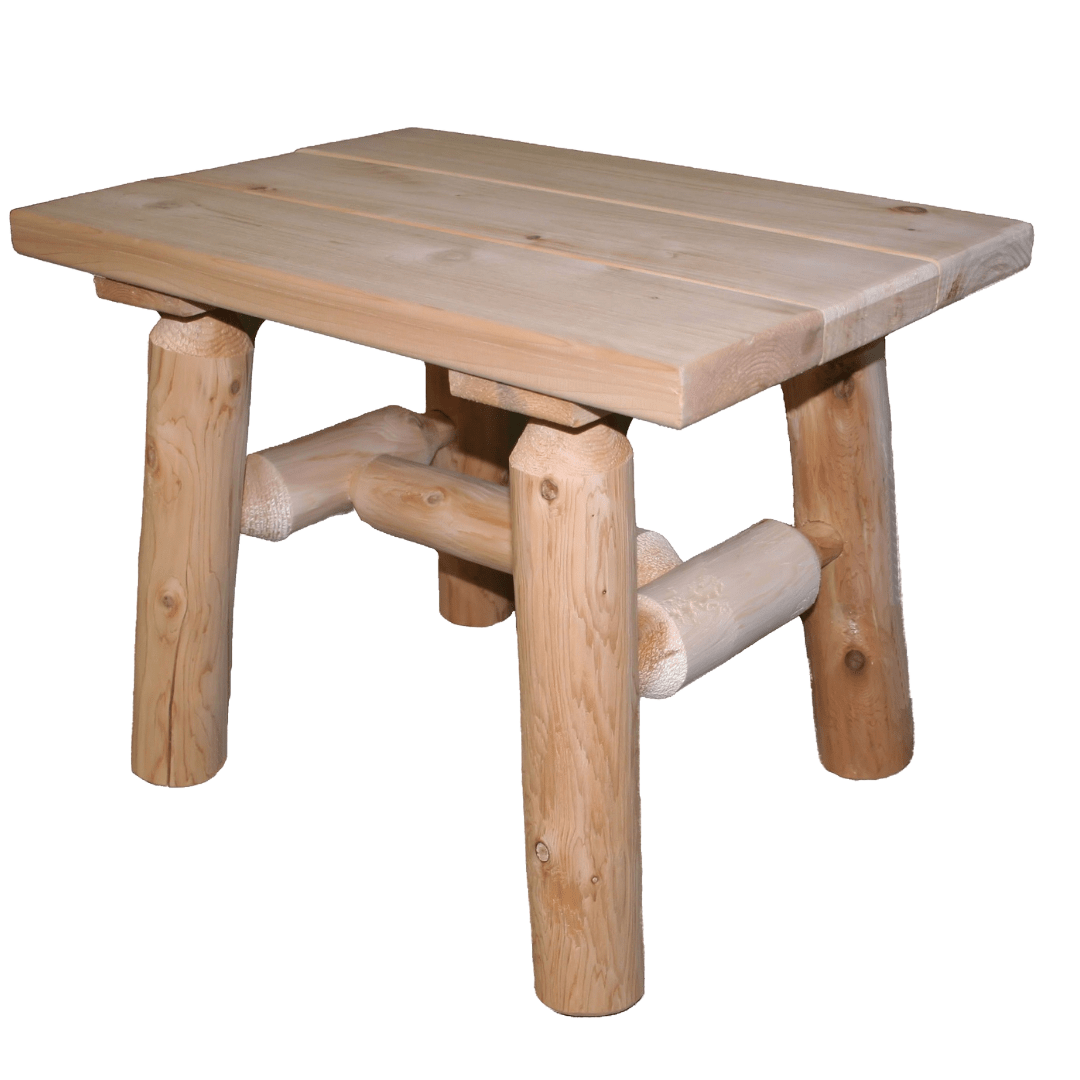 Image of Lakeland Mills Cedar Log End Table