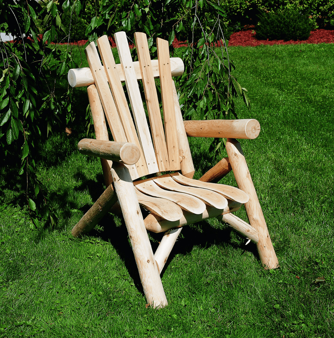 Image of Lakeland Mills Cedar Log Lounge Chair