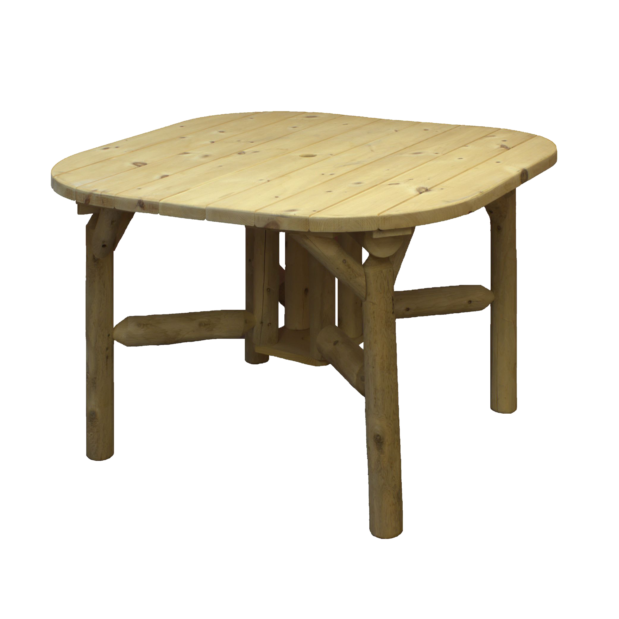 Image of Lakeland Mills Cedar Log Roundabout Dining Table