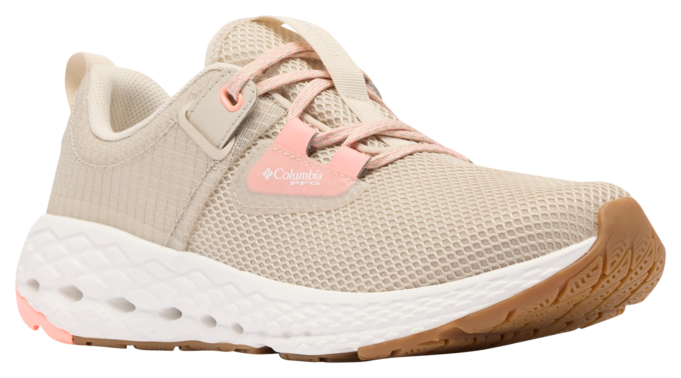 Image of Columbia PFG Tamiami 2 Fishing Shoes for Women - Dark Stone/Tiki Pink