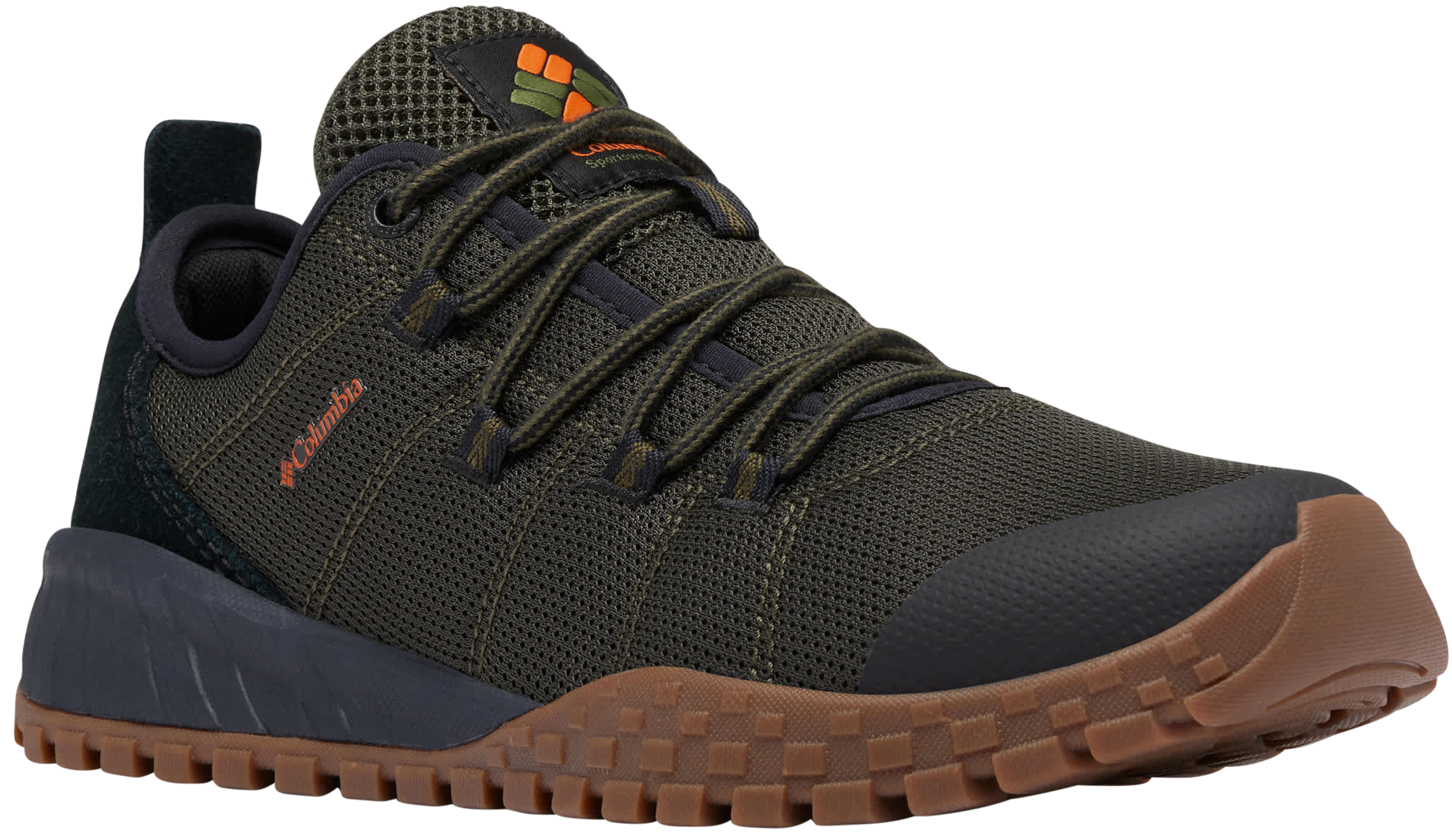 Image of Columbia Fairbanks Low Hikers for Men - Deep Olive/Desert Sun