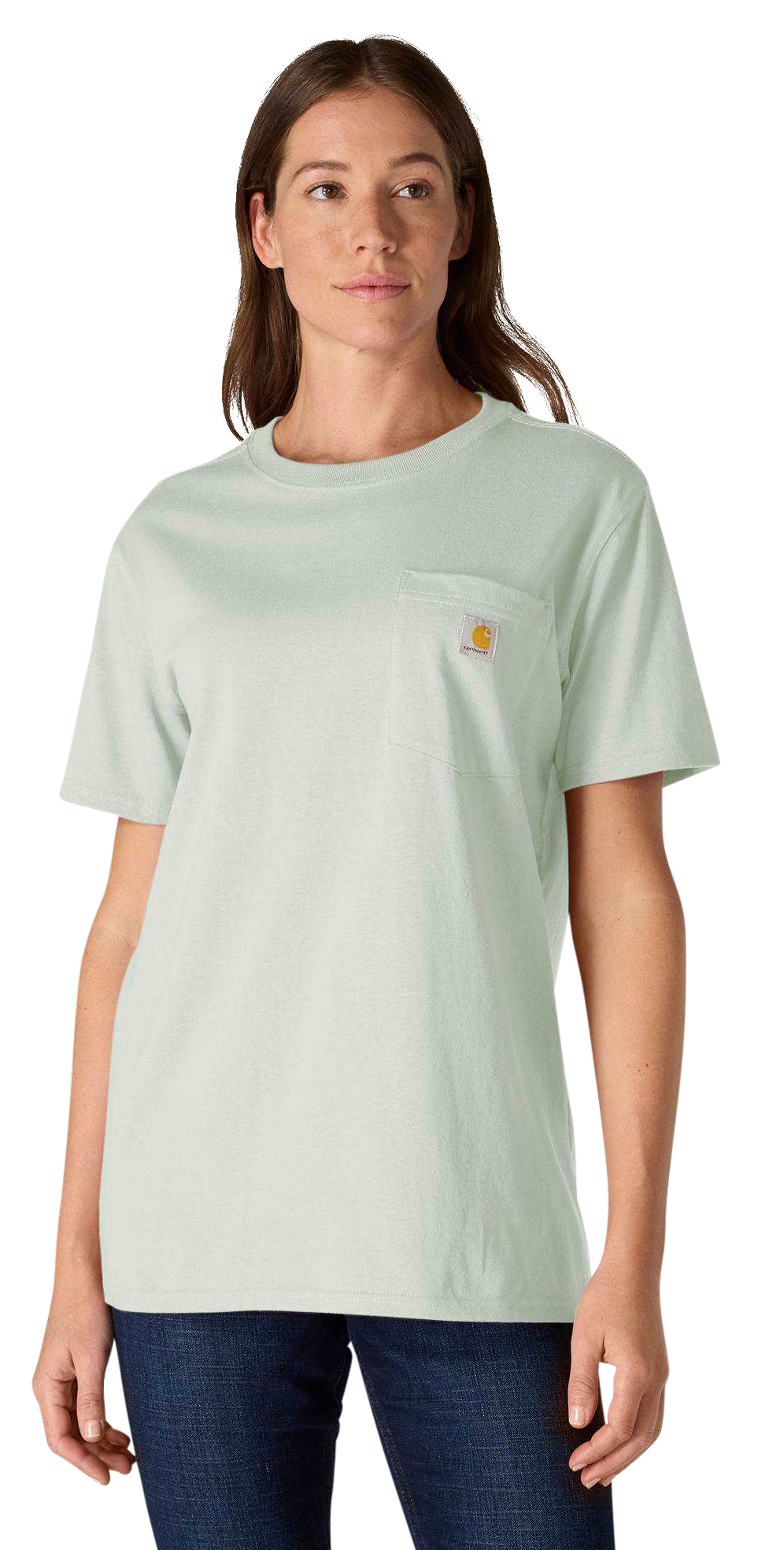 Image of Carhartt Loose Fit Heavyweight Short-Sleeve Pocket T-Shirt - Smoked Teal