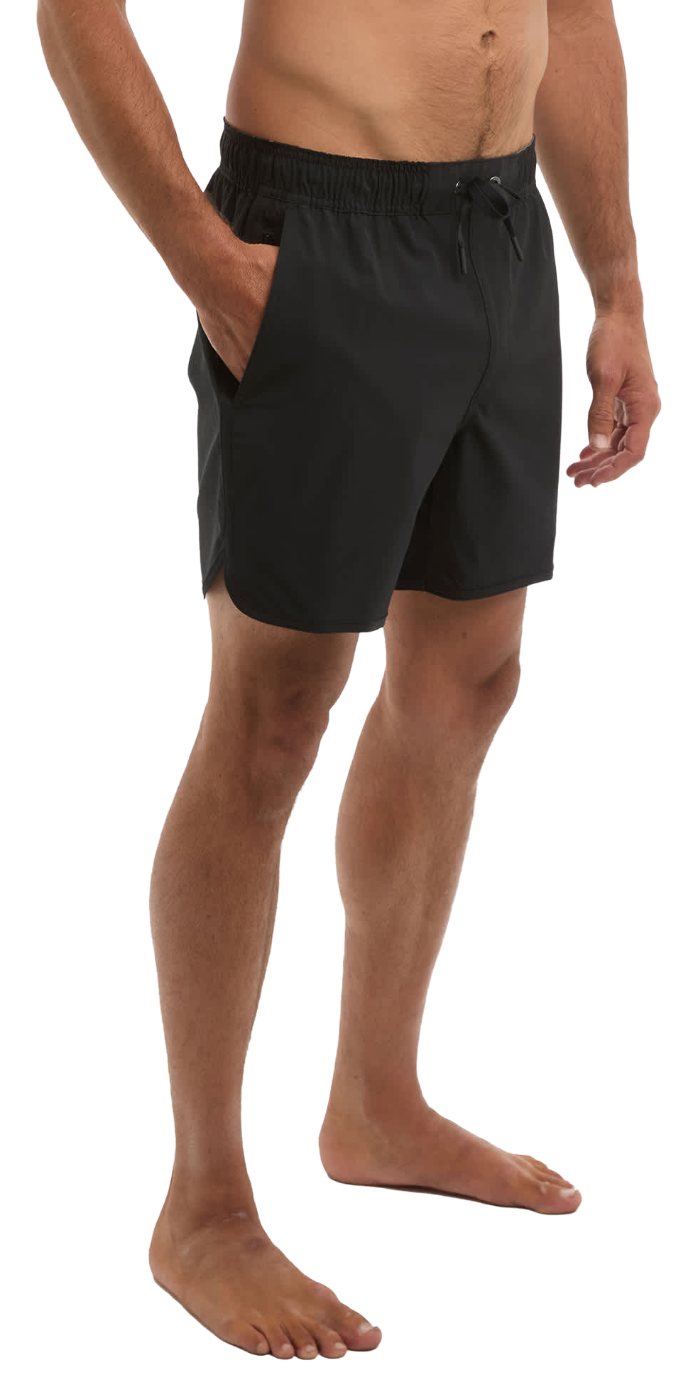 Image of "Pelagic Downswell 16"" Elastic Waist Shorts - Black"