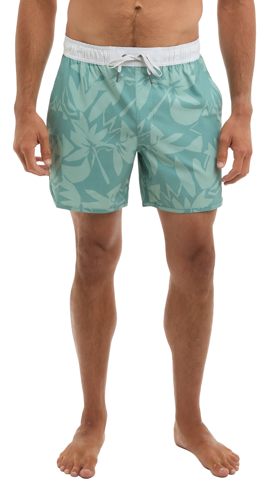 Image of "Pelagic Downswell 16"" Elastic Waist Shorts - Sage"