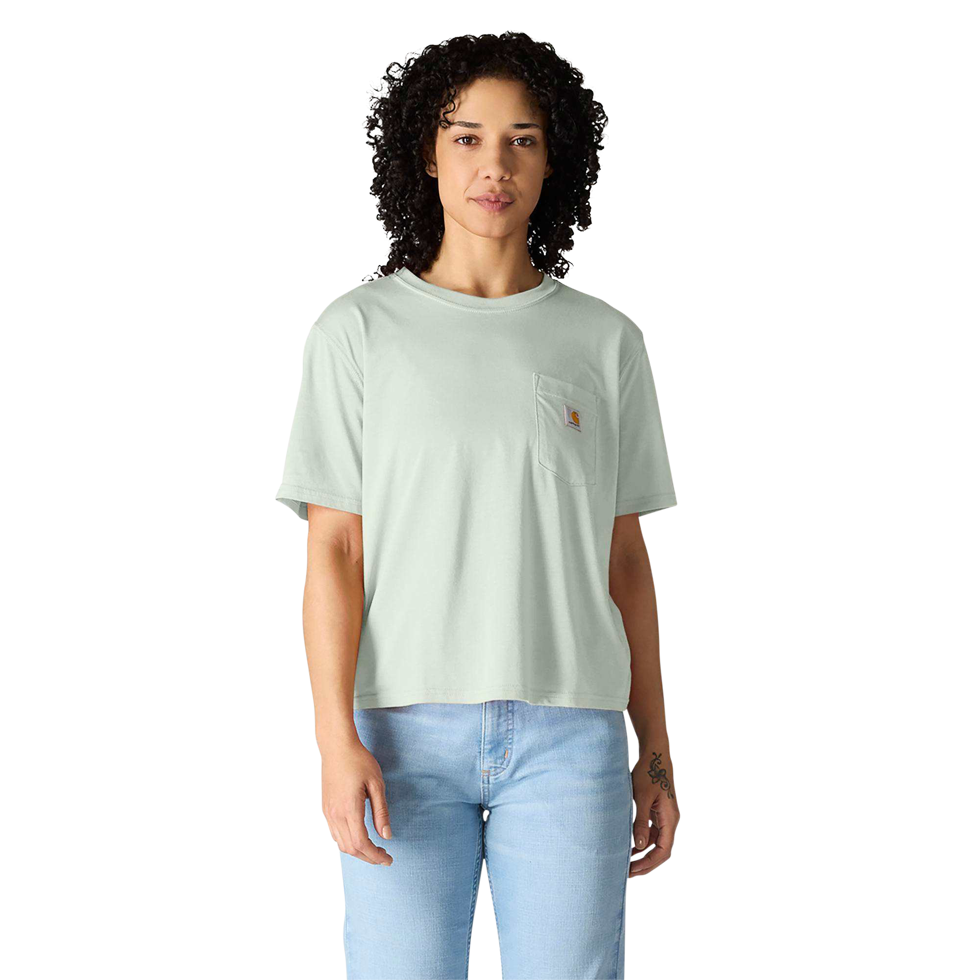 Image of Carhartt TENCEL Fiber Series Loose-Fit Short-Sleeve T-Shirt - Smoked Teal