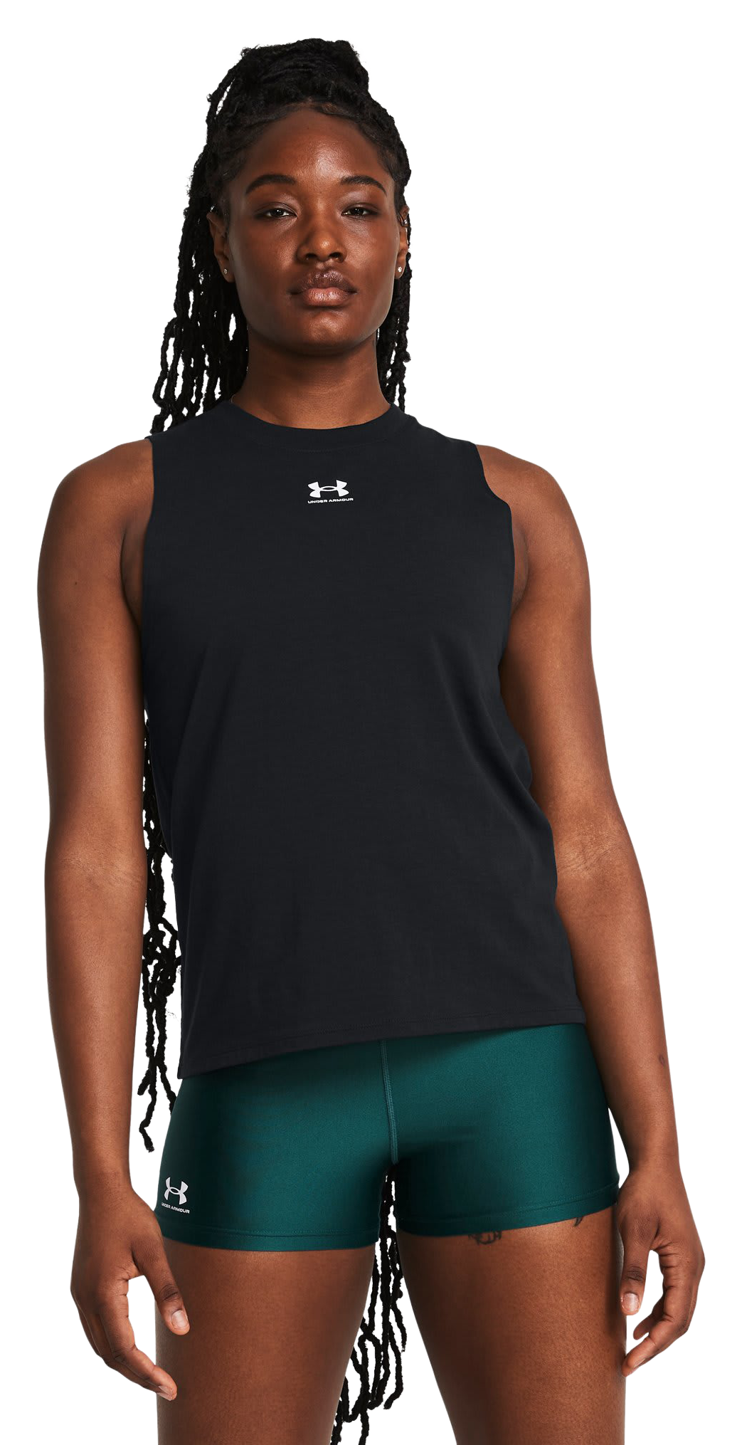 Image of Under Armour Rival Muscle Tank - Black/White